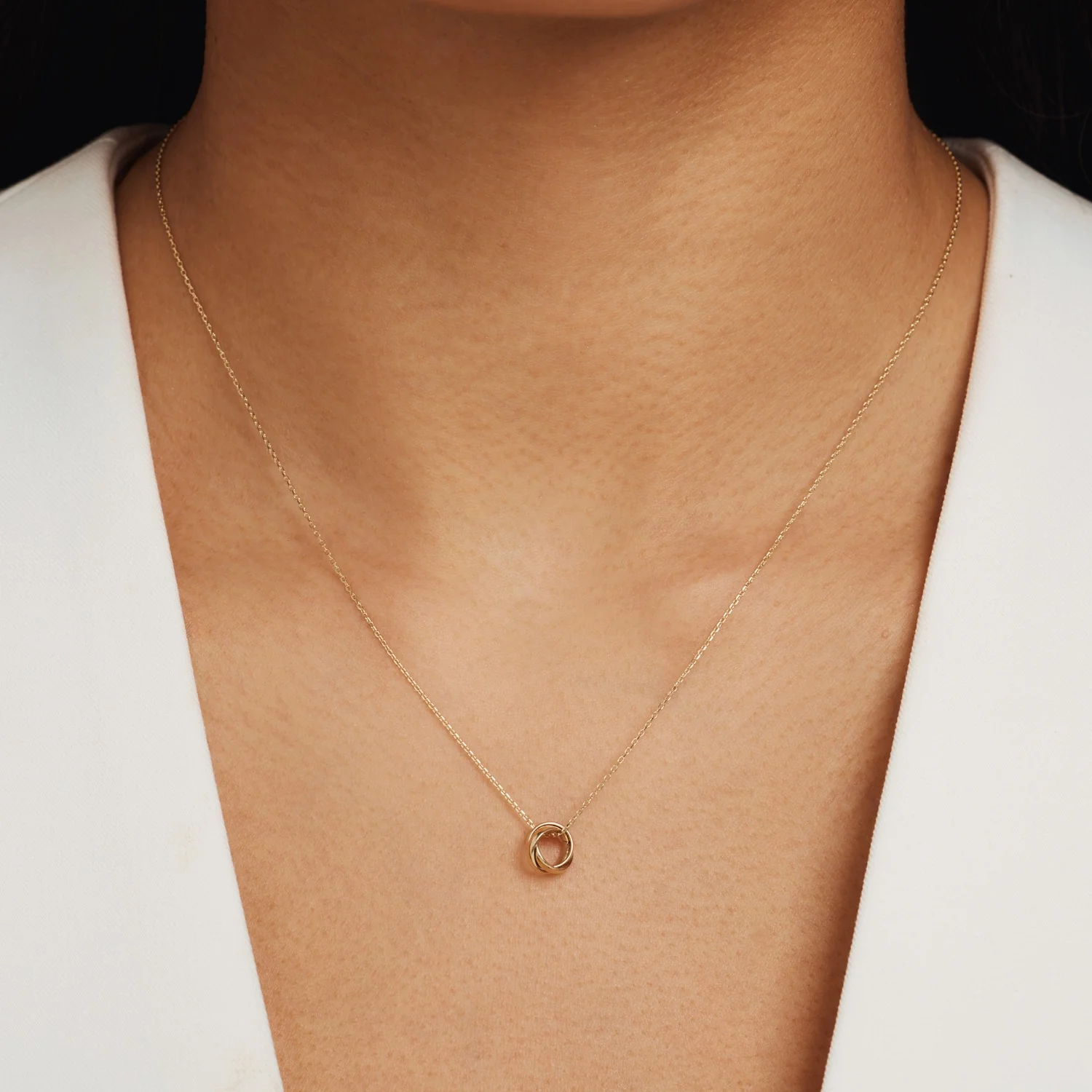 Isabel Bernard Rivoli Méline 14 Carat Golden Necklace IB340150 - Image 4
