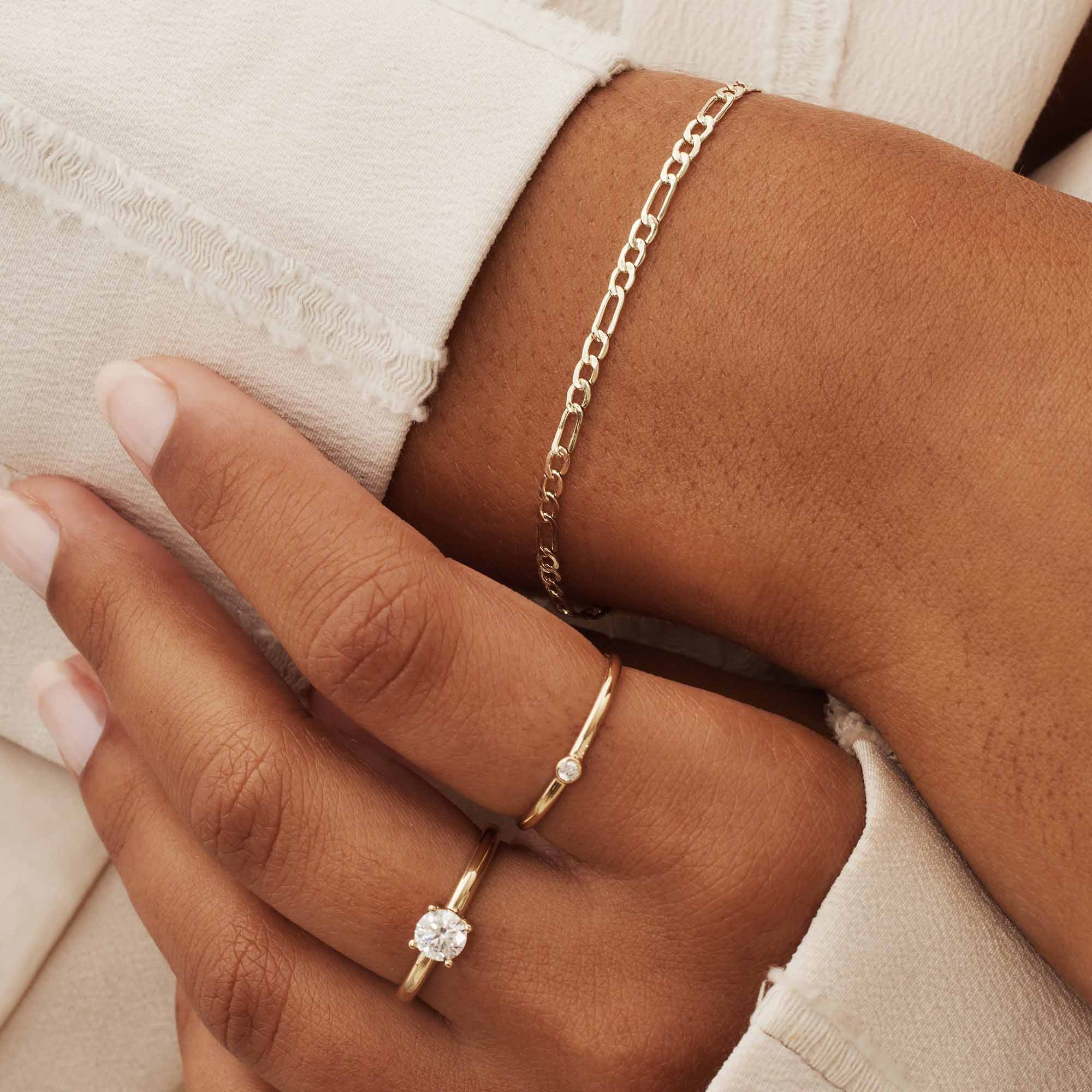Isabel Bernard Rivoli Nina 14 Carat Golden Bracelet IB320076 - Image 2