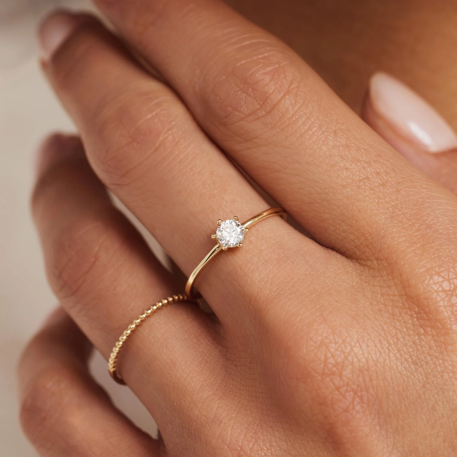 Isabel Bernard Rivoli Zélie 14 Karaat Gouden Ring IB330097-54 - Image 3