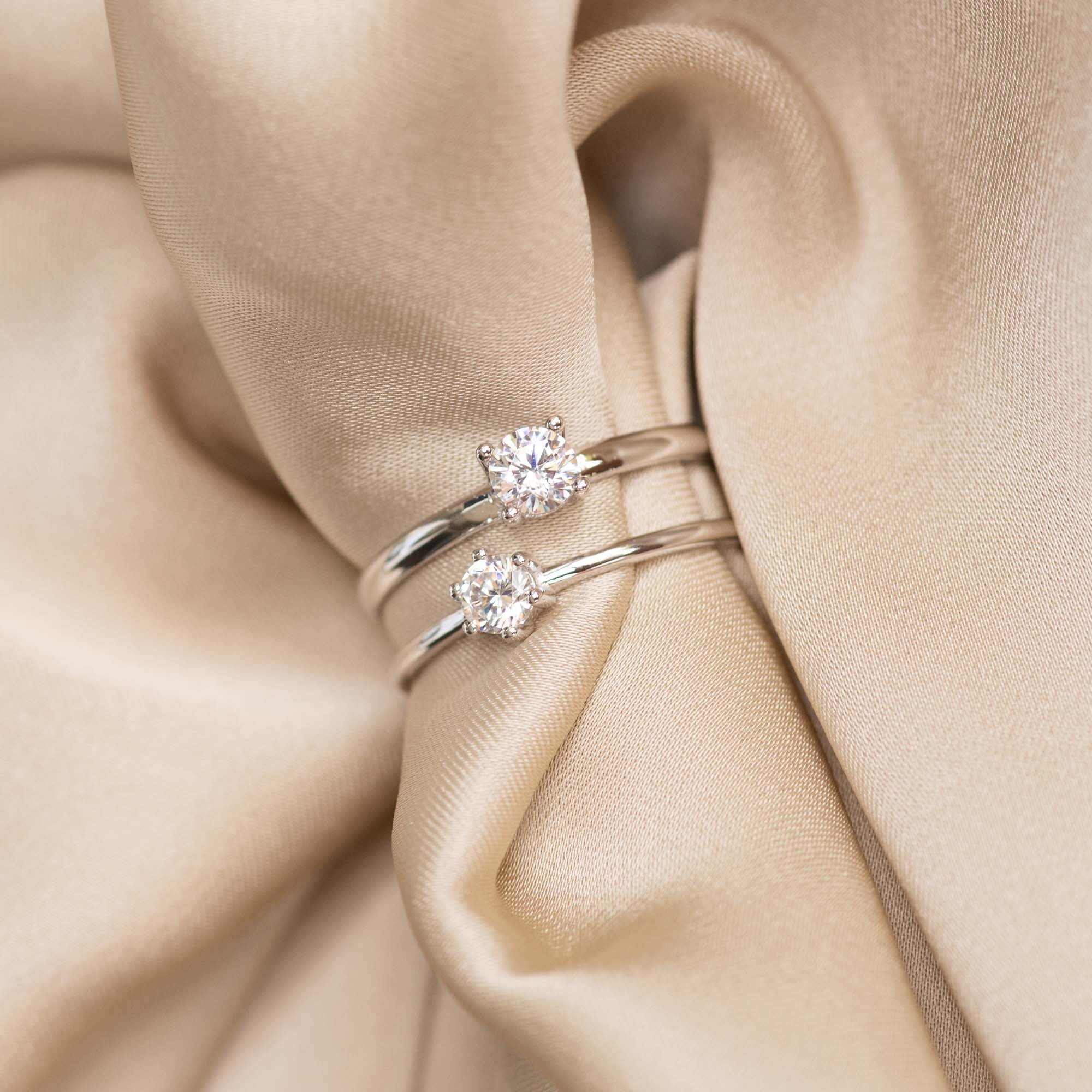 Isabel Bernard Saint Germain Abelle 14 Carat Whitegold Ring IB330024-48 - Image 6