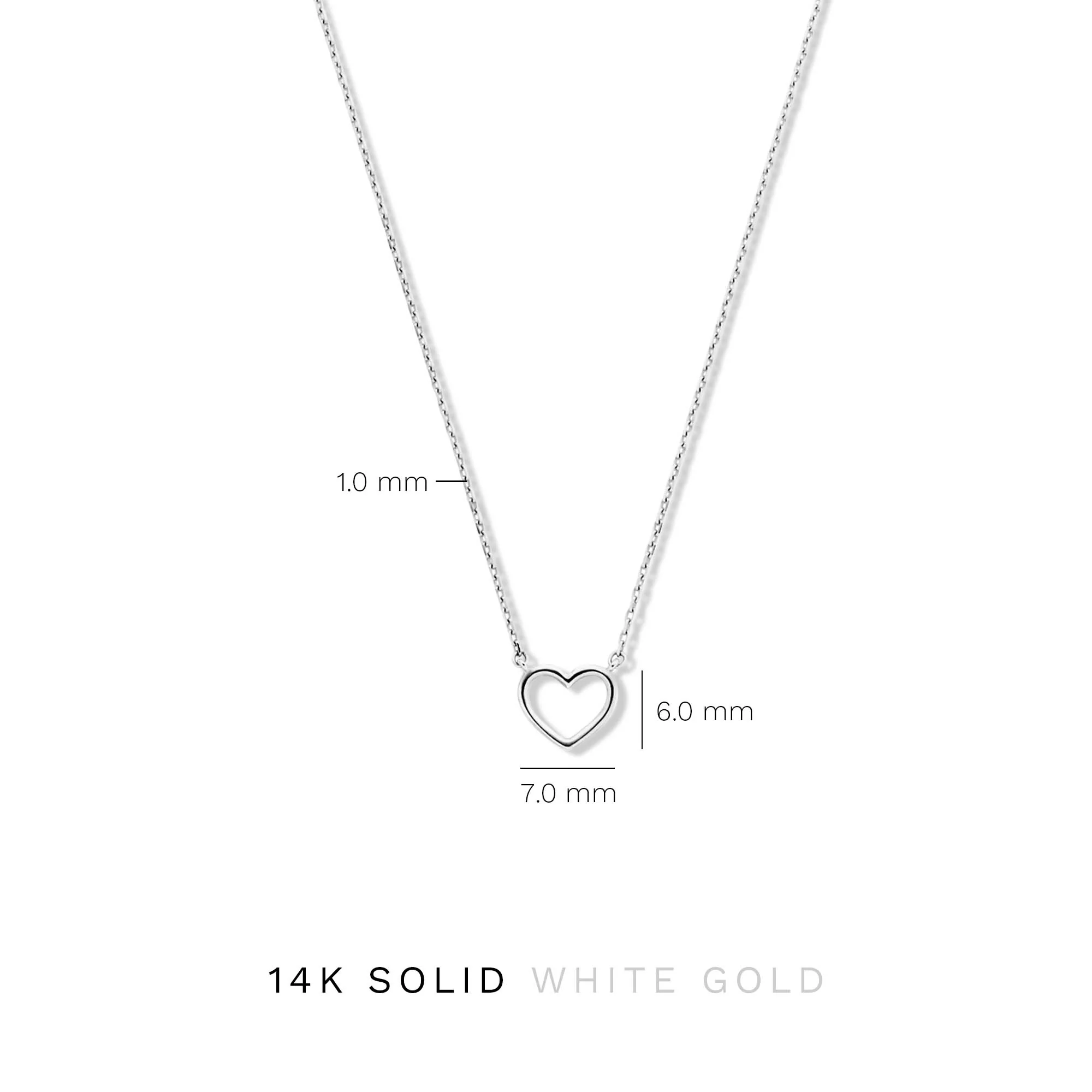 Isabel Bernard Saint Germain Amore 14 Carat White Golden Necklace IB340076 - Image 8