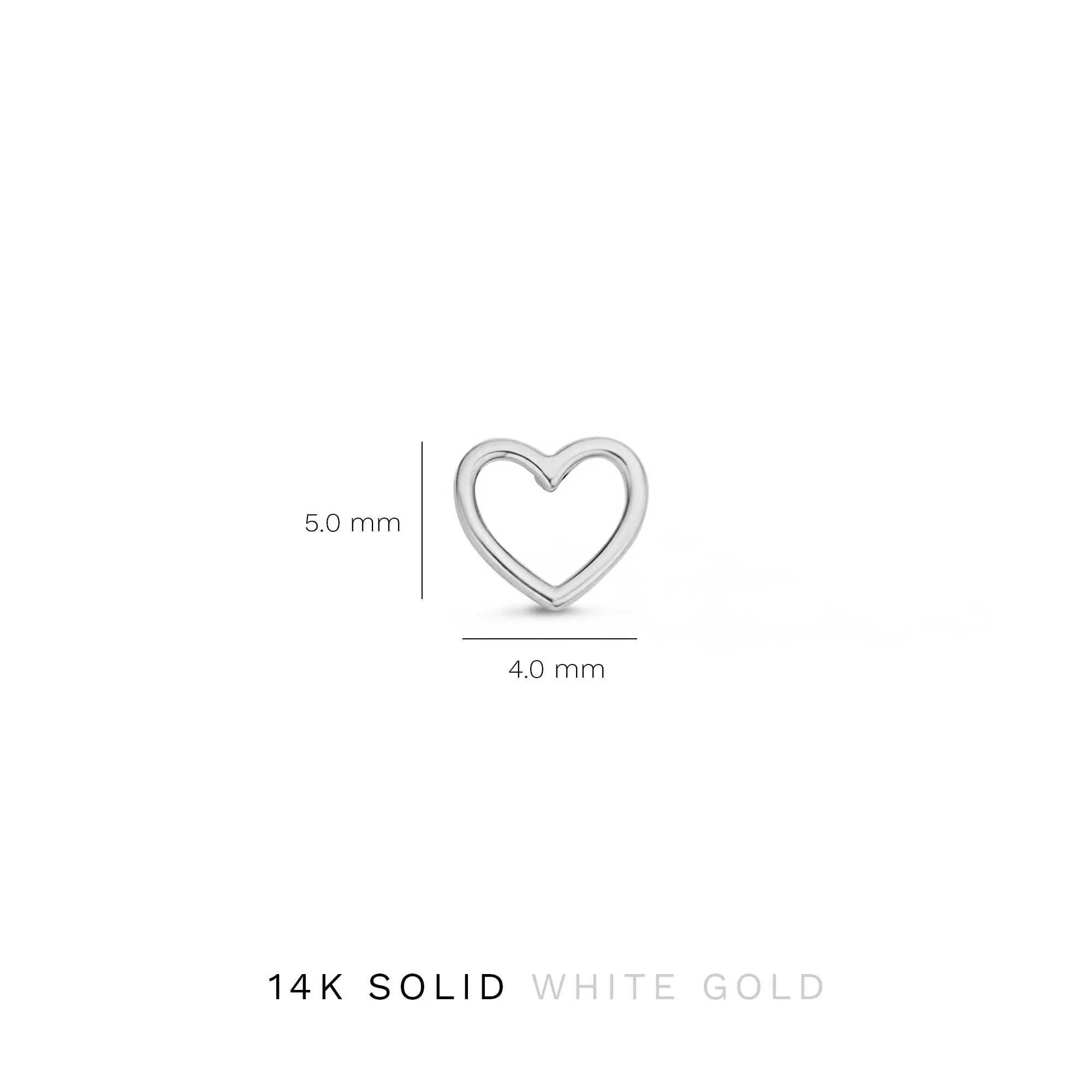 Isabel Bernard Saint Germain Amore 14 Carat Whitegold Ear Studs IB360230 - Image 4