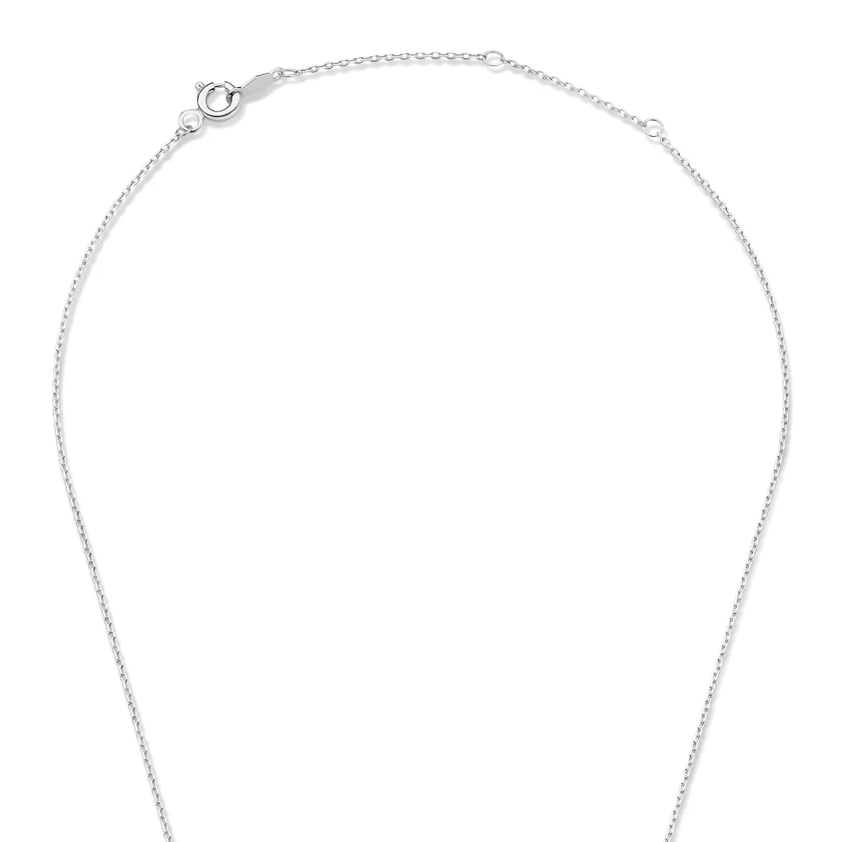 Isabel Bernard Saint Germain Chloé 14 Carat Whitegold Initial Necklace IB340061-A - Image 8
