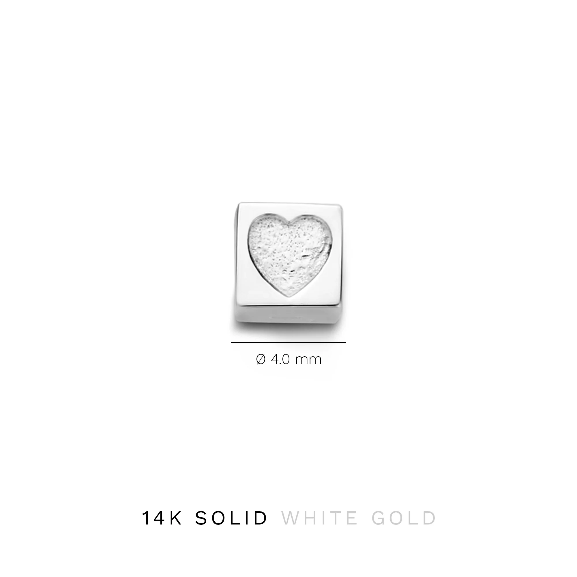 Isabel Bernard Saint Germain Felie 14 Carat Whitegold cube Charm IB350048 - Image 8