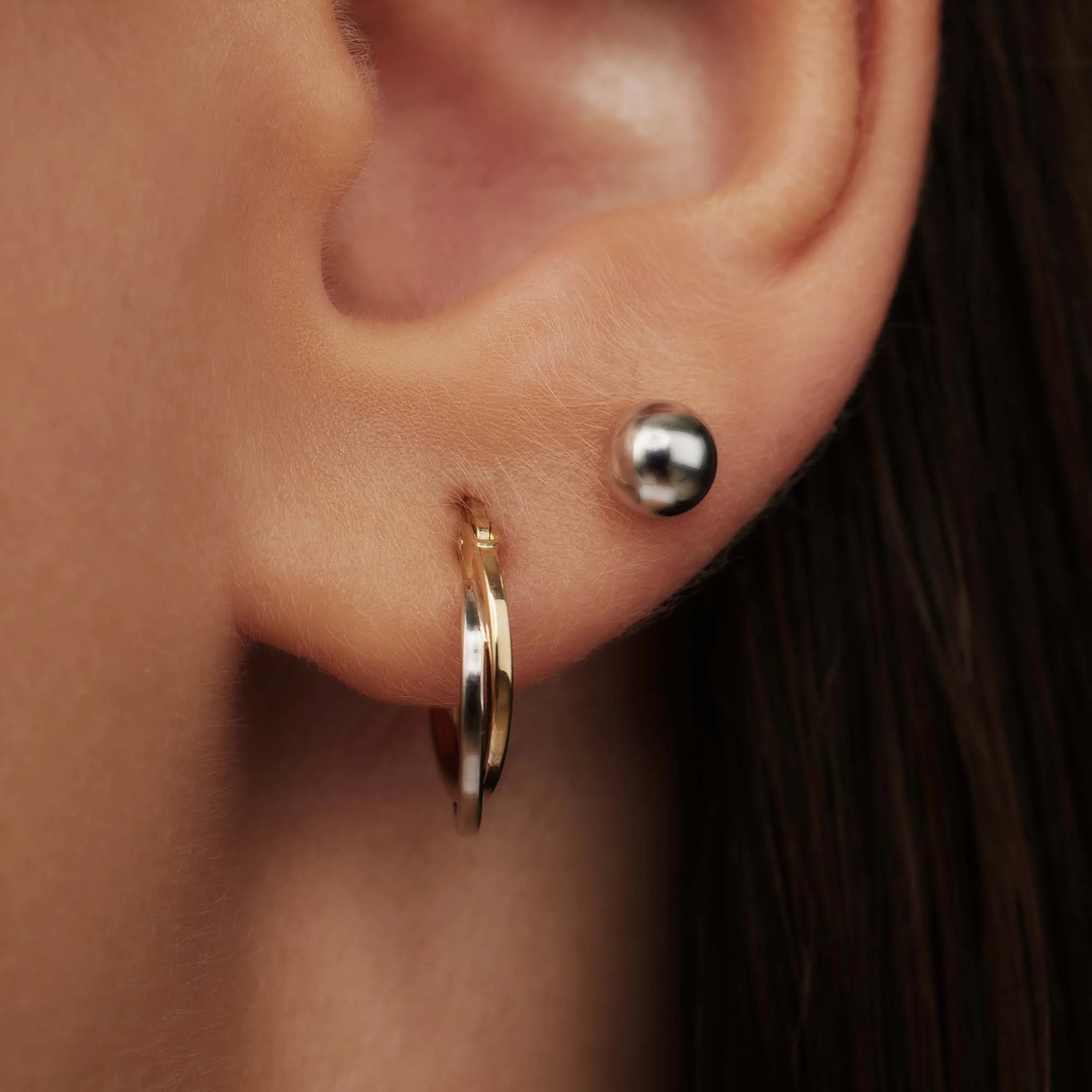 Isabel Bernard Saint Germain Finou 14 Carat Whitegold Ear Studs IB360204 - Image 2