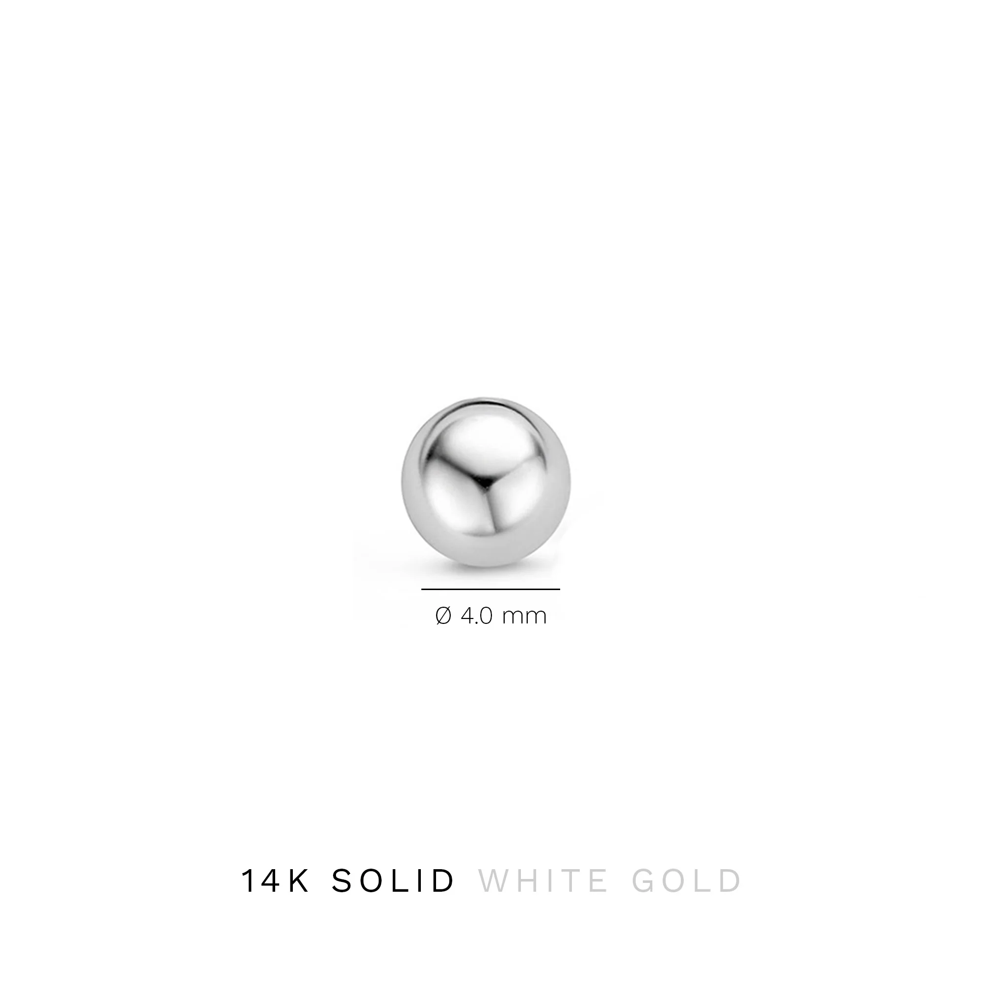 Isabel Bernard Saint Germain Finou 14 Carat Whitegold Ear Studs IB360204 - Image 3
