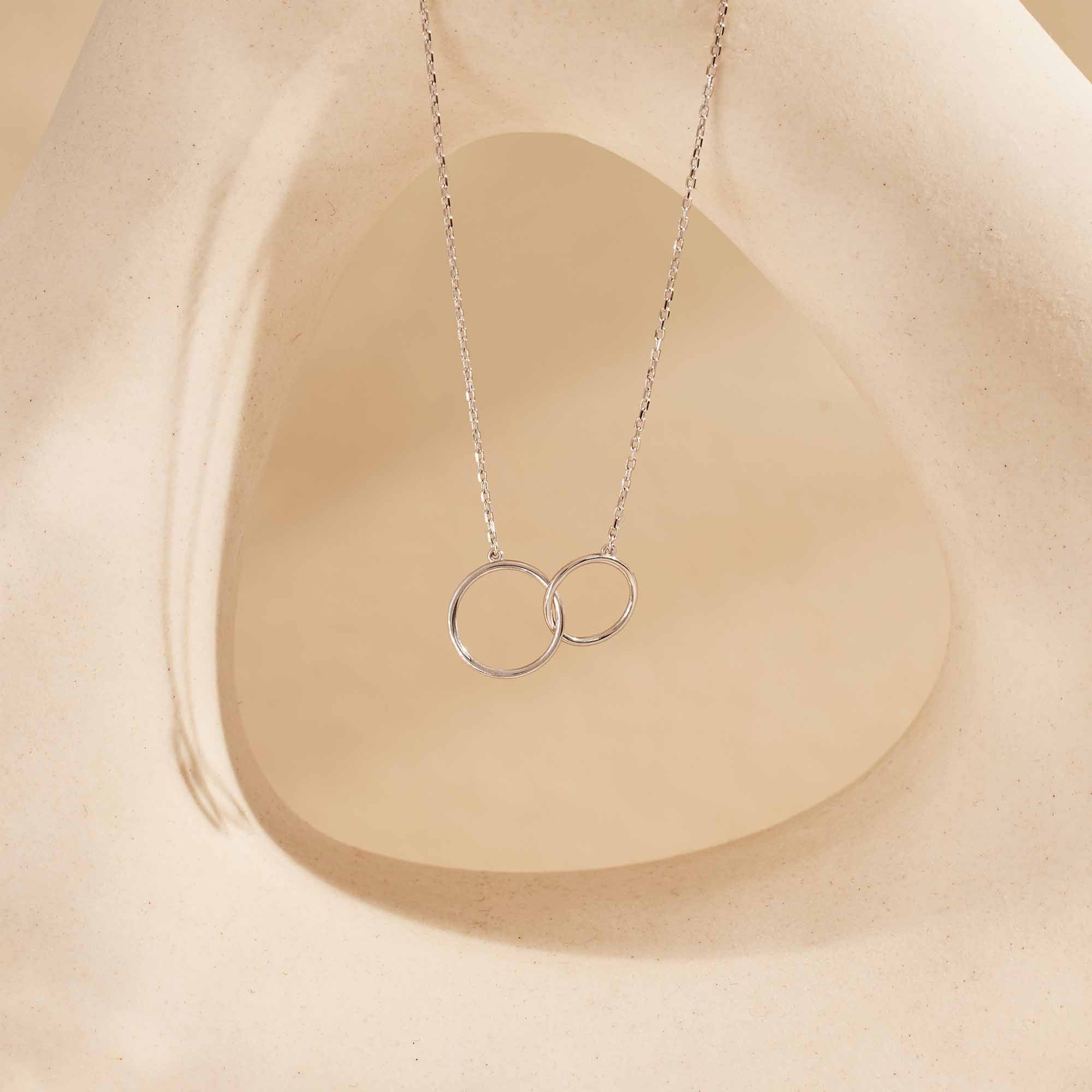 Isabel Bernard Saint Germain Loulou 14 Carat White Golden NecklacewithRingetjes IB340069 - Image 4