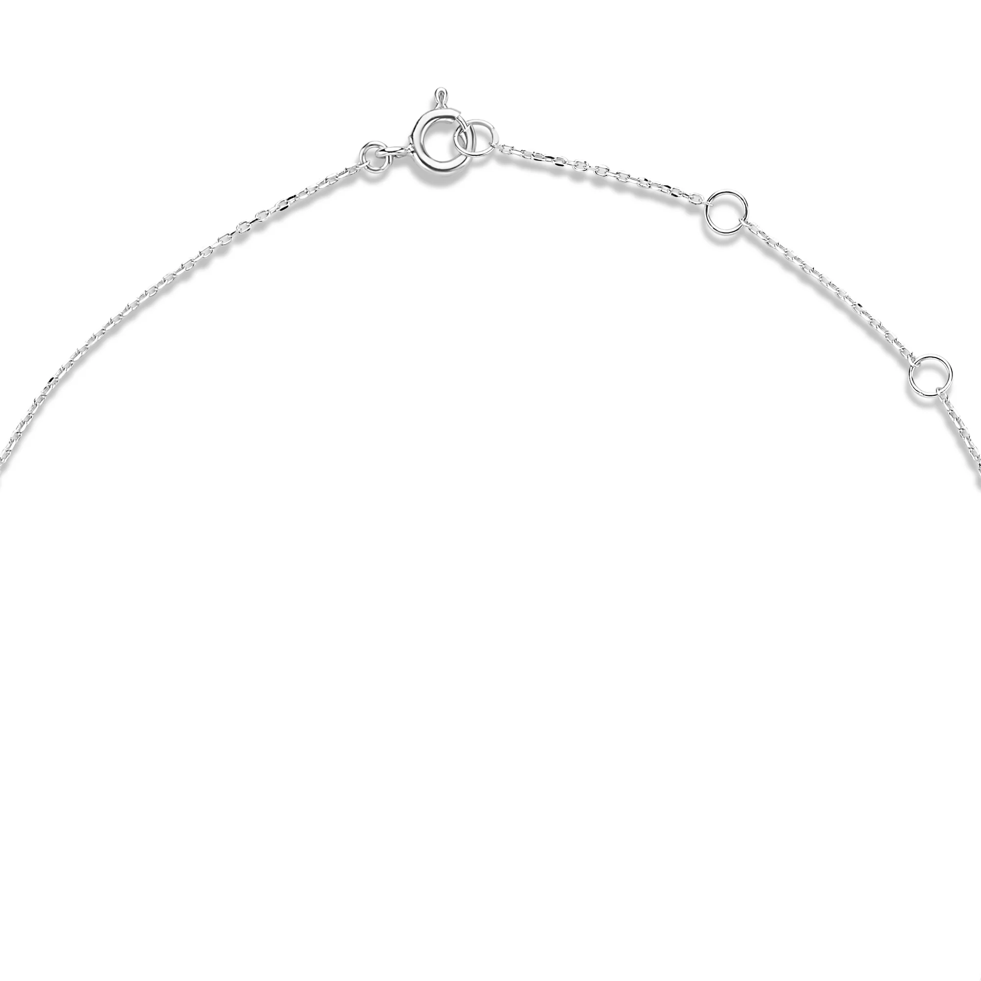 Isabel Bernard Saint Germain Loulou 14 Carat White Golden NecklacewithRingetjes IB340069 - Image 7