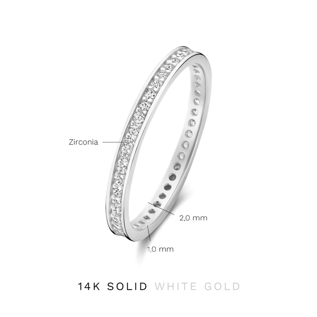 Isabel Bernard Saint Germain Merle 14 Carat Whitegold Ring IB330052-60 - Image 7