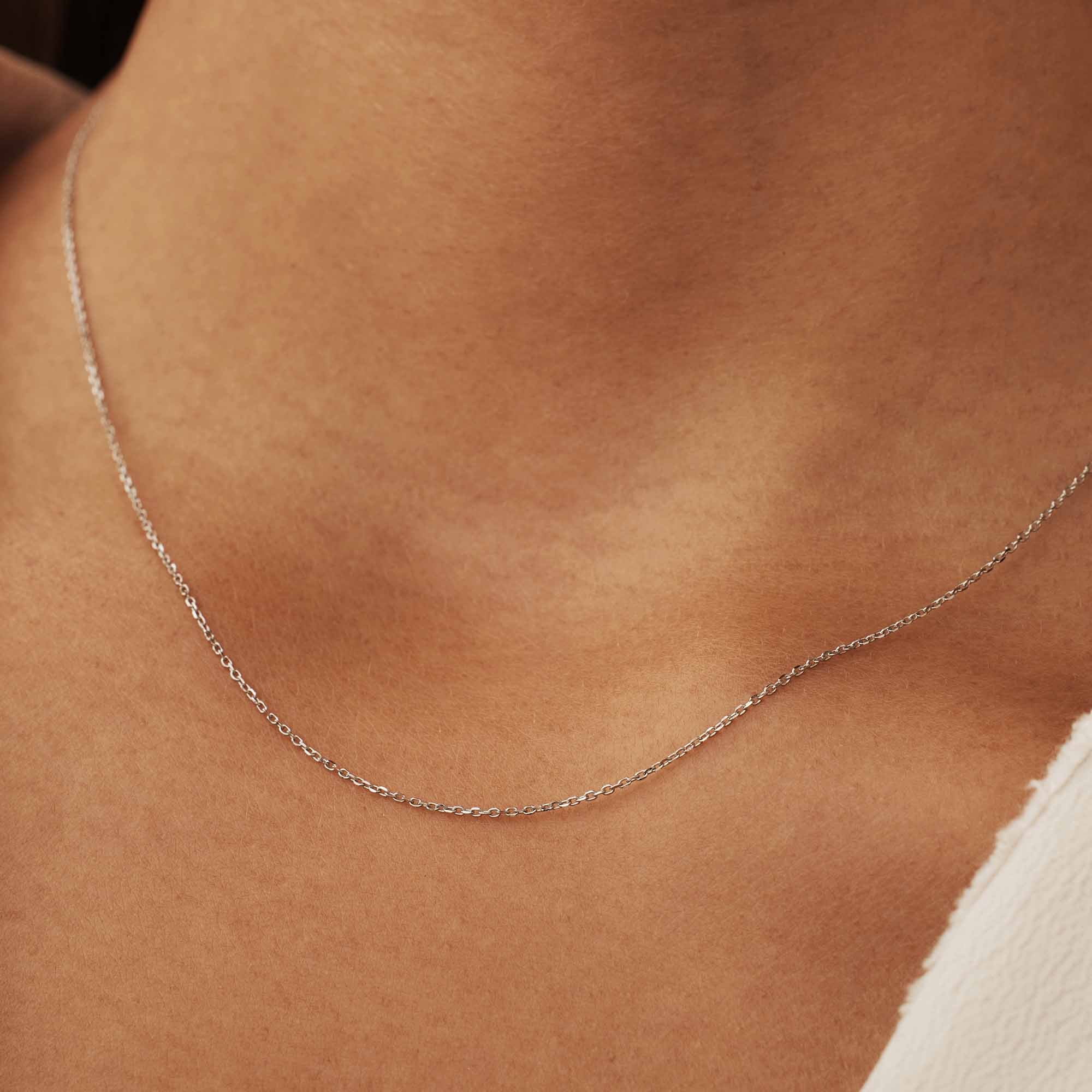 Isabel Bernard Saint Germain Nicole 14 Carat Whitegold Necklace IB340119 - Image 3