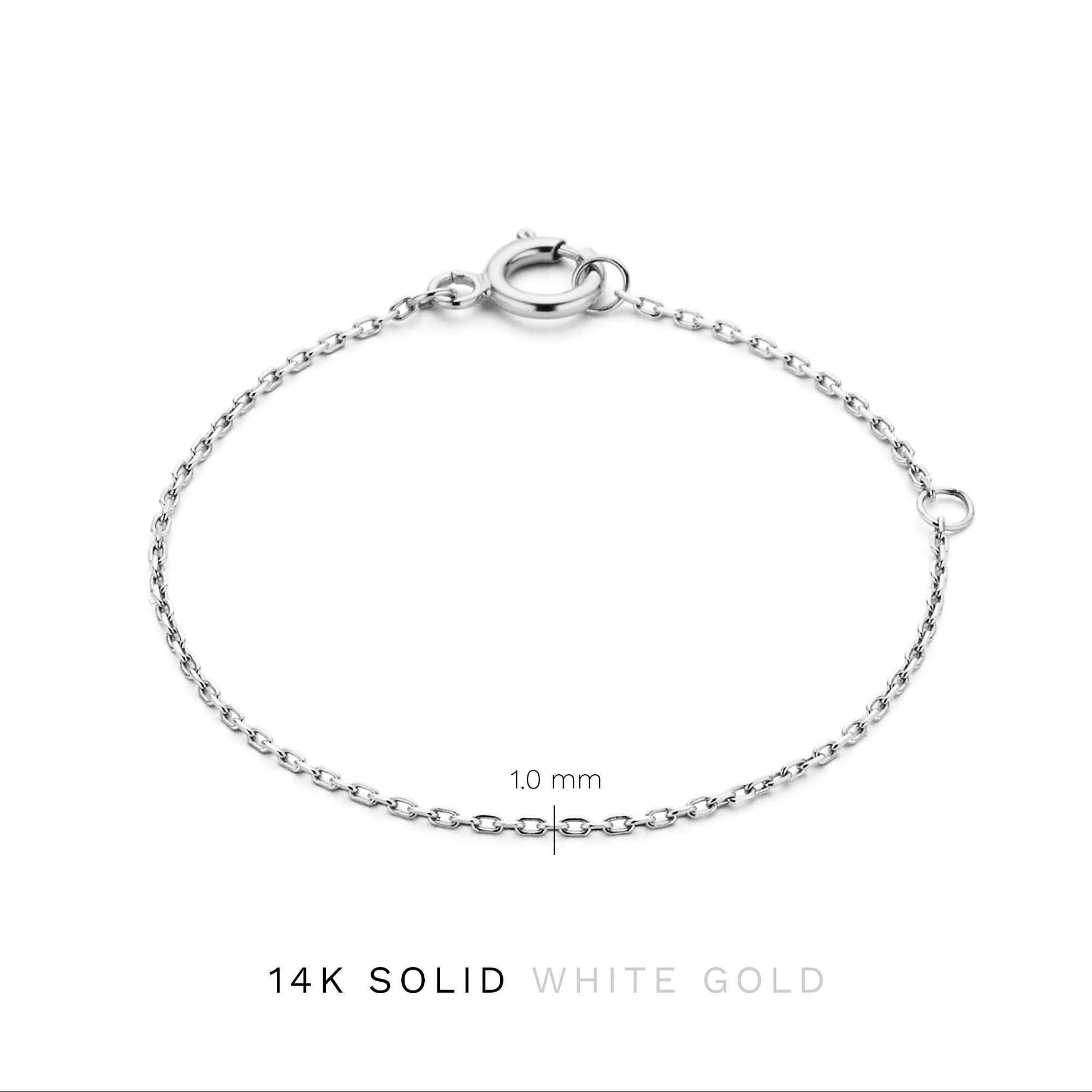 Isabel Bernard Saint Germain Nicole 14 Carat Whitegold Necklace Verlengstuk IB340129 - Image 5