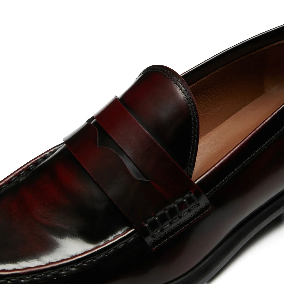 Isabel Bernard Vendôme Blandine Bordeaux Spazzolato Leather Loafers IB51015-652-39 - Image 10