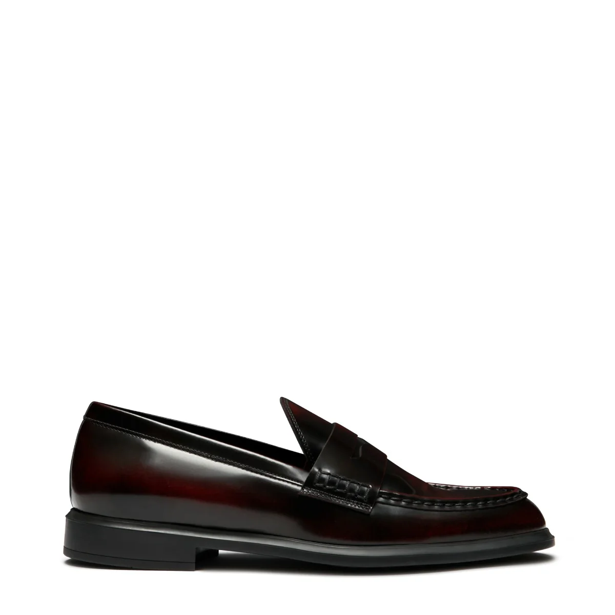 Isabel Bernard Vendôme Blandine Bordeaux Spazzolato Leather Loafers IB51015-652-39 - Image 5