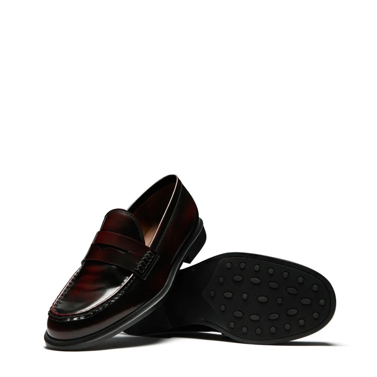 Isabel Bernard Vendôme Blandine Bordeaux Spazzolato Leather Loafers IB51015-652-39 - Image 8