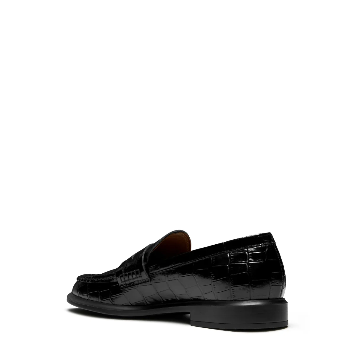 Isabel Bernard Vendôme Blandine croco black calfskin leather loafers IB51015-201-38 - Image 4
