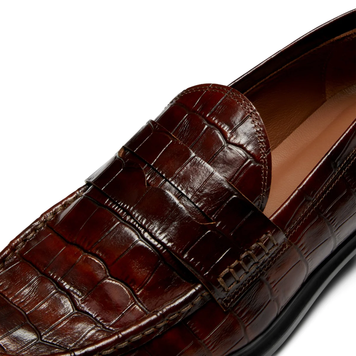 Isabel Bernard Vendôme Blandine croco brown calfskin leather loafers IB51015-230-37 - Image 10