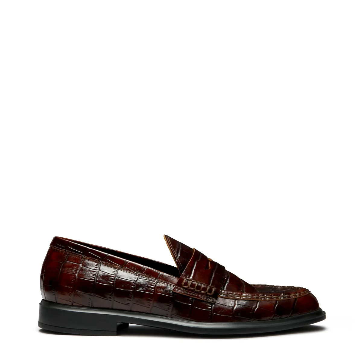 Isabel Bernard Vendôme Blandine croco brown calfskin leather loafers IB51015-230-37 - Image 5