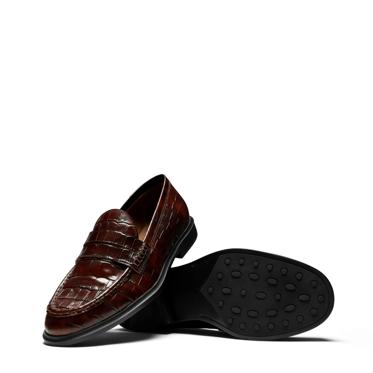 Isabel Bernard Vendôme Blandine croco brown calfskin leather loafers IB51015-230-37 - Image 8