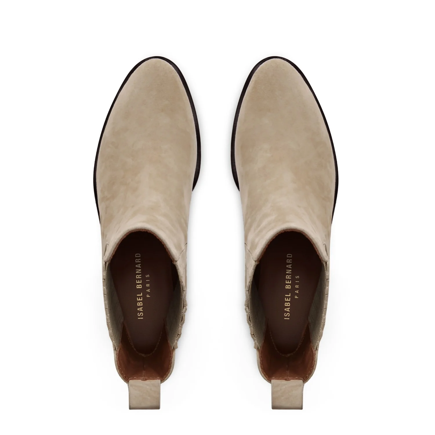Isabel Bernard Vendôme Chey Beige Suède Chelsea Boots IB53000SS-174-37 - Image 7