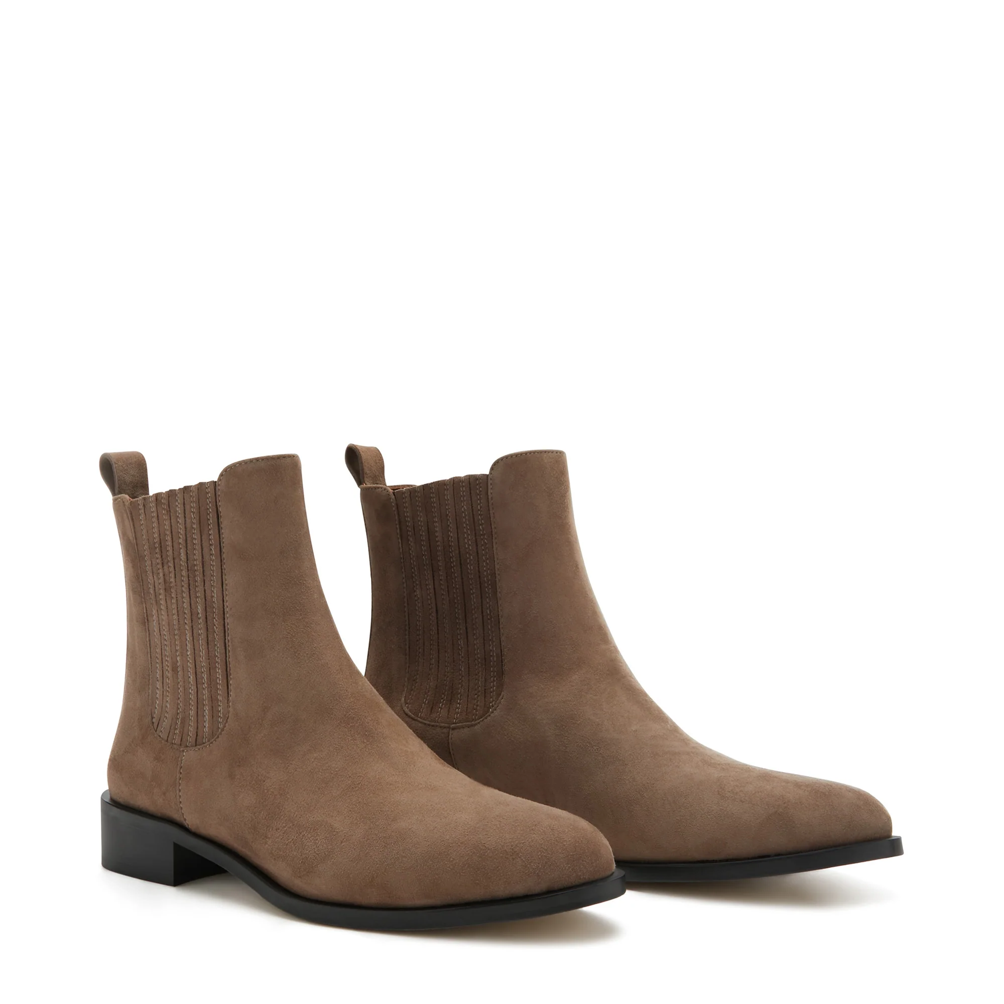Isabel Bernard Vendôme Chey Taupe Suede Chelsea Boots IB53000SS-178-36 - Image 5