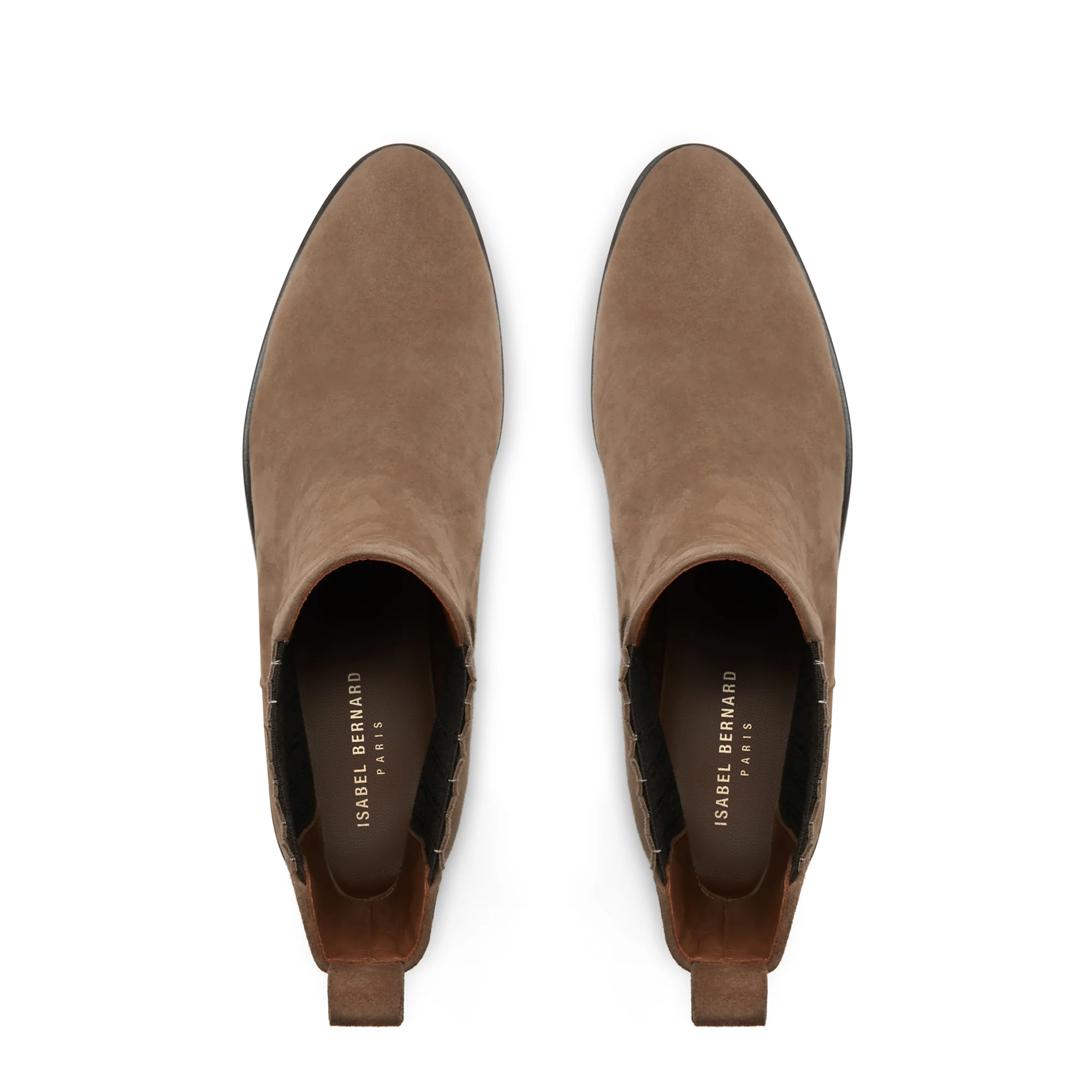 Isabel Bernard Vendôme Chey Taupe Suede Chelsea Boots IB53000SS-178-36 - Image 8
