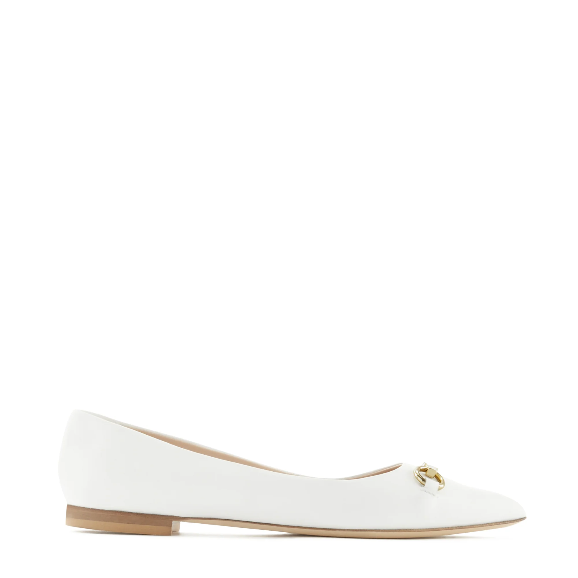 Isabel Bernard Vendôme Elita White Leather Bellerinas made of Calfskin IB51002-00-42 - Image 4