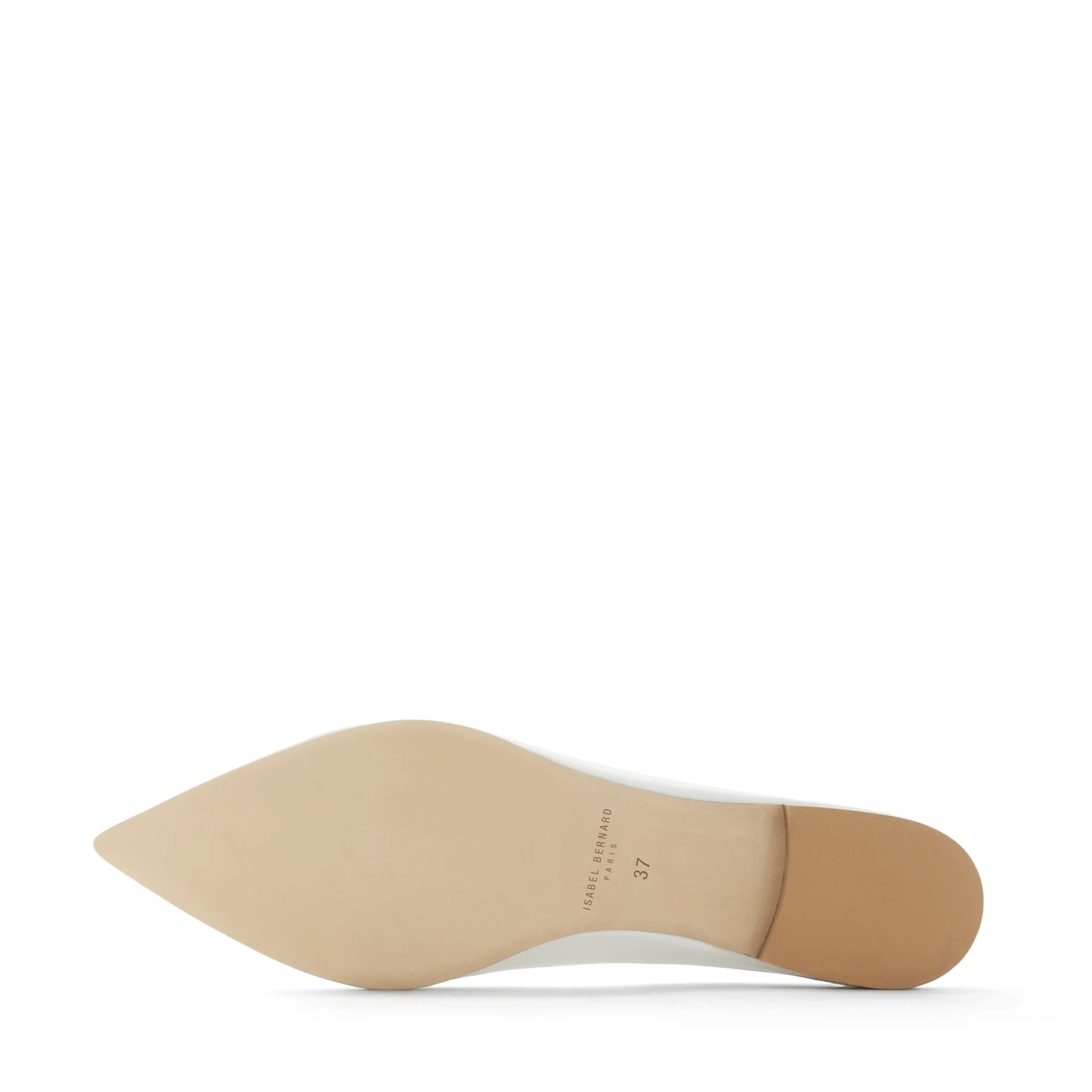 Isabel Bernard Vendôme Elita White Leather Bellerinas made of Calfskin IB51002-00-42 - Image 7