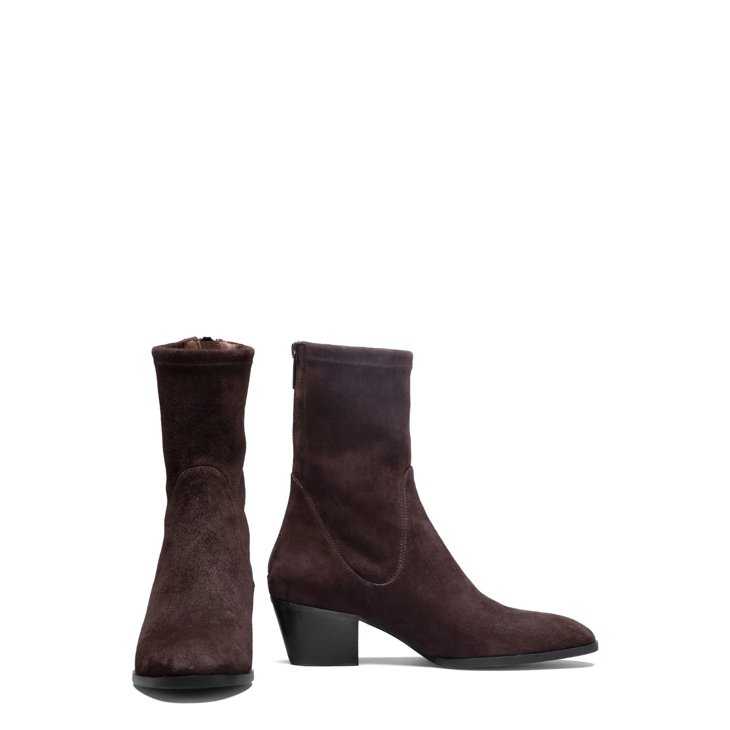 Isabel Bernard Vendôme Estelle Brown Stretch Suede Boots IB53013-130-38 - Image 6