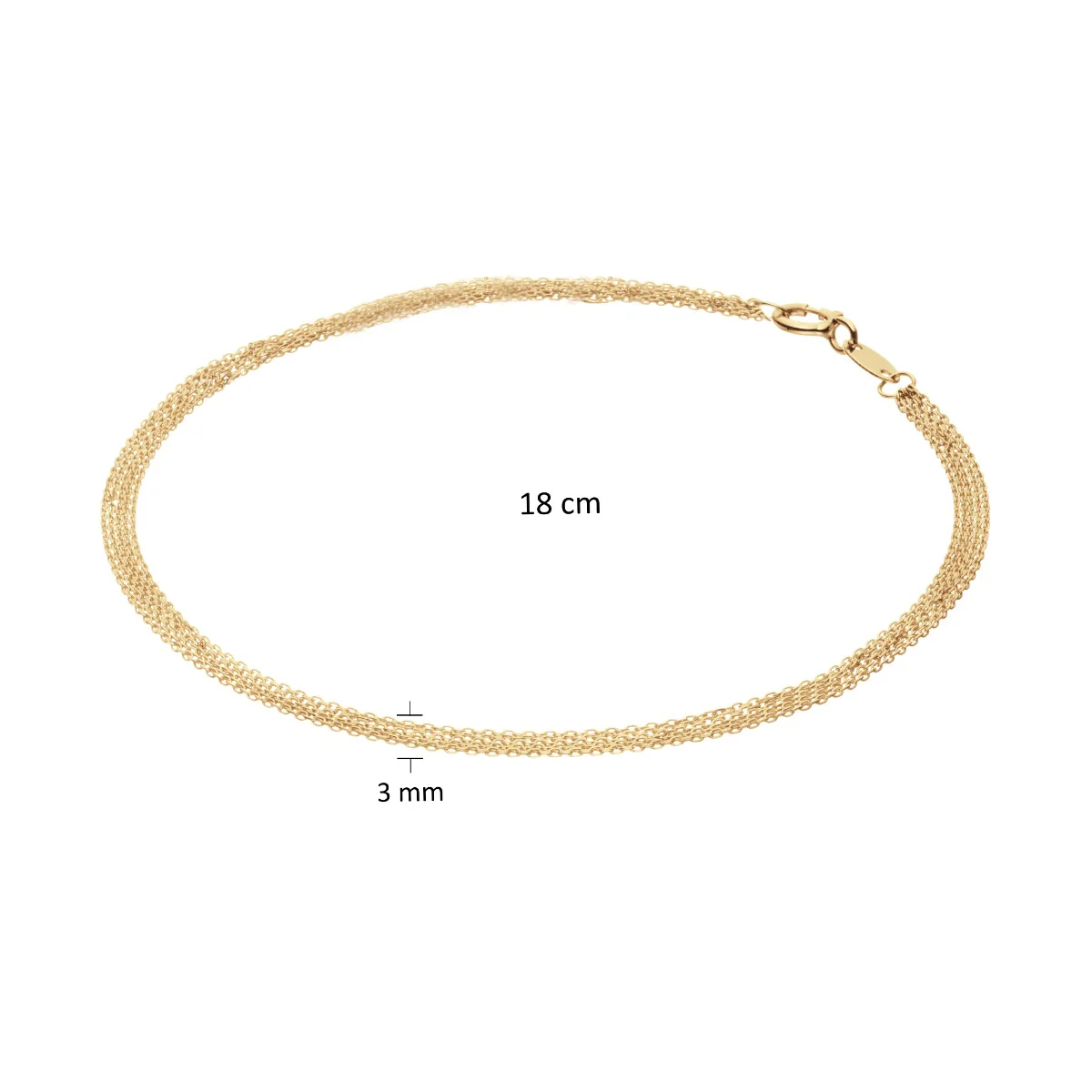 Jackie Gold 14 karat gold Bracelet JKB24.412 - Image 4