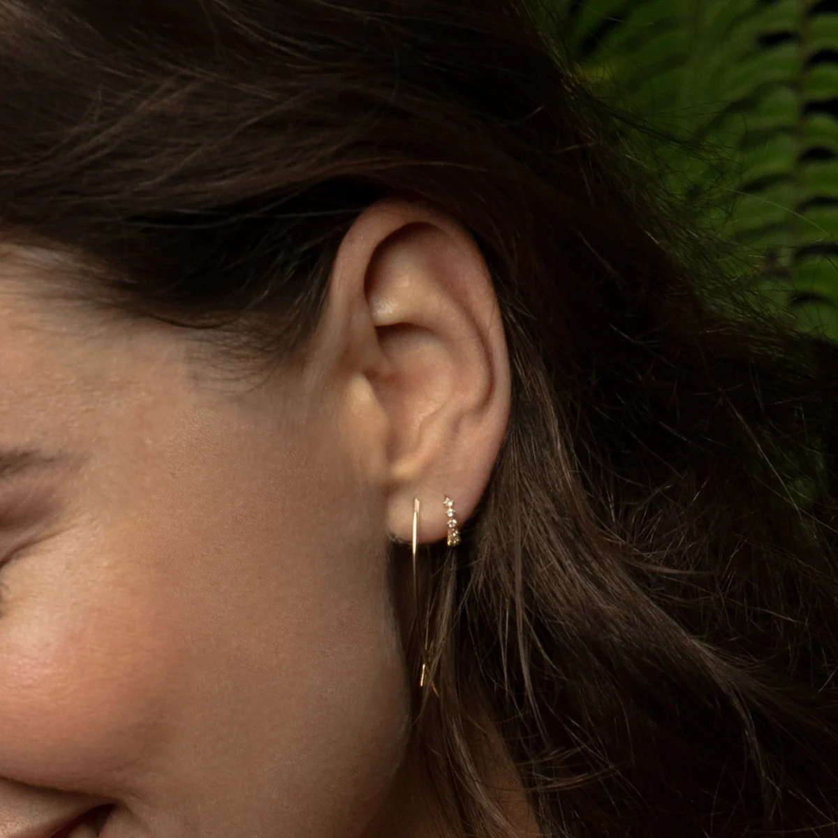 Jackie Gold 14 karat gold Hoop Earrings JKE24.440 - Image 2