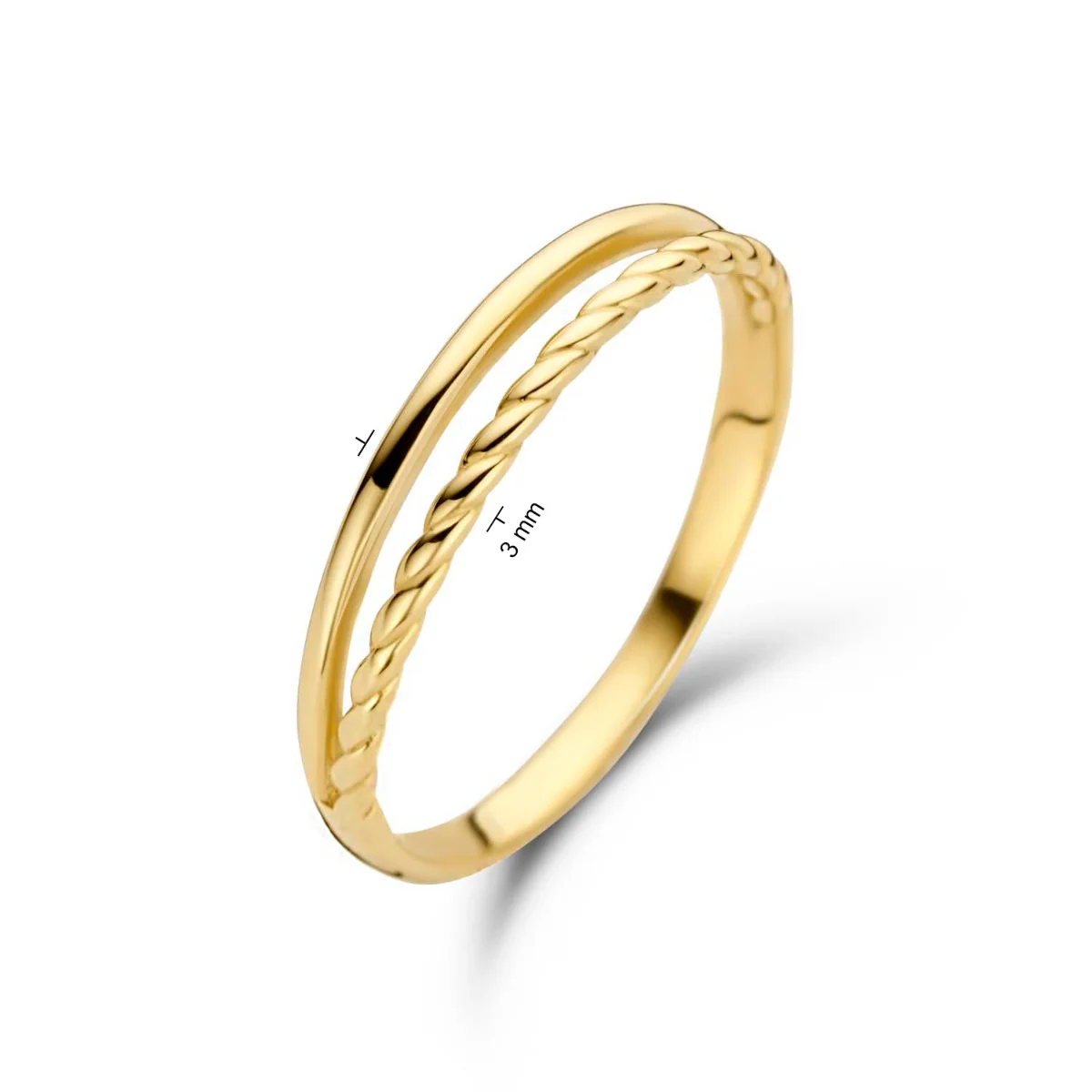 Jackie Gold 14 karat gold Ring JKR20.026.52 - Image 3