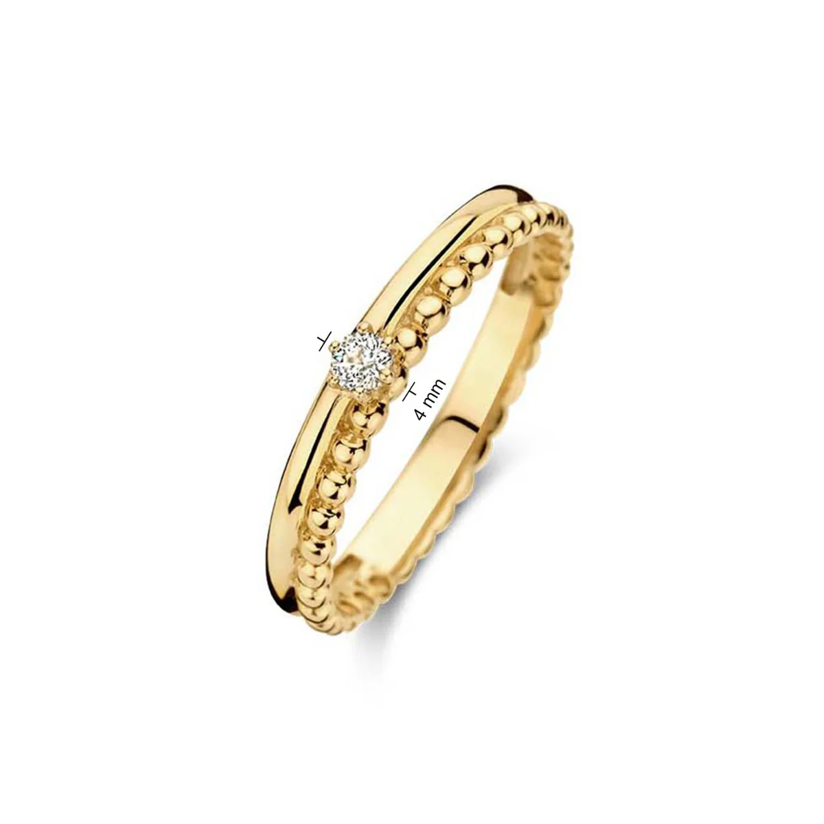 Jackie Gold 14 karat gold Ring JKR23.218.54 - Image 3