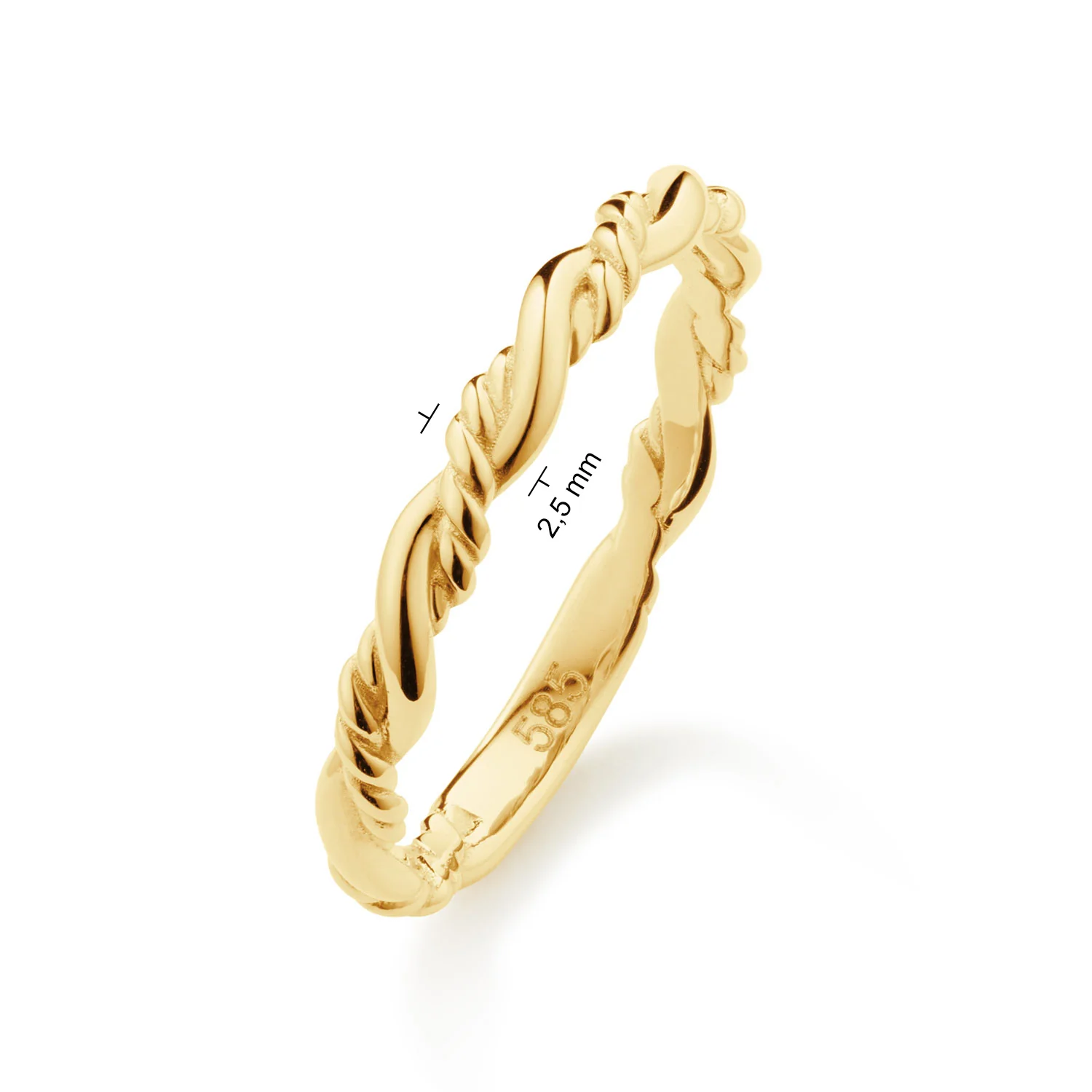 Jackie Gold Amalia 14 Karat Gold Ring JKR25.558.54 - Image 4
