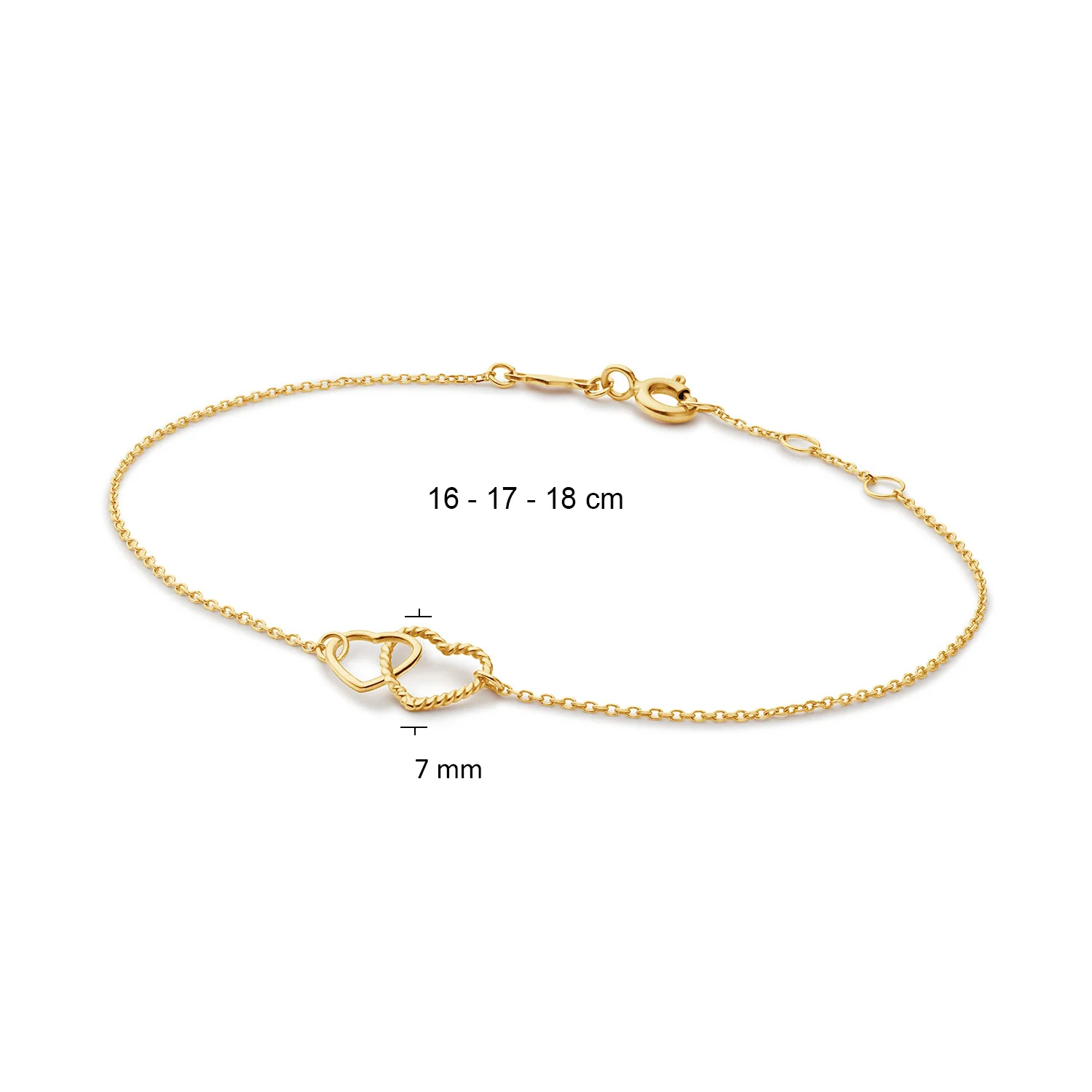 Jackie Gold Connected Love 14 Karat Gold Bracelet JKB25.559 - Image 4