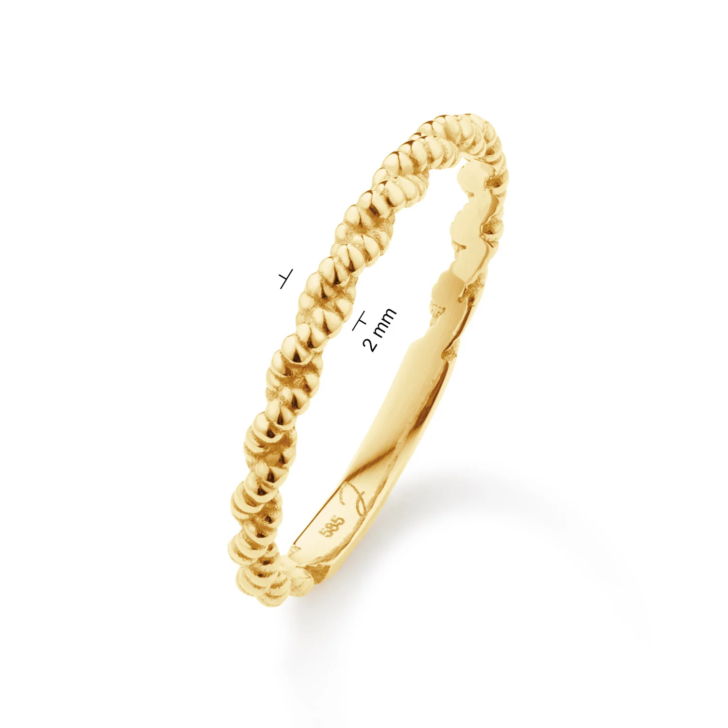 Jackie Gold Cord 14 Karat Gold Ring JKR25.579.54 - Image 4