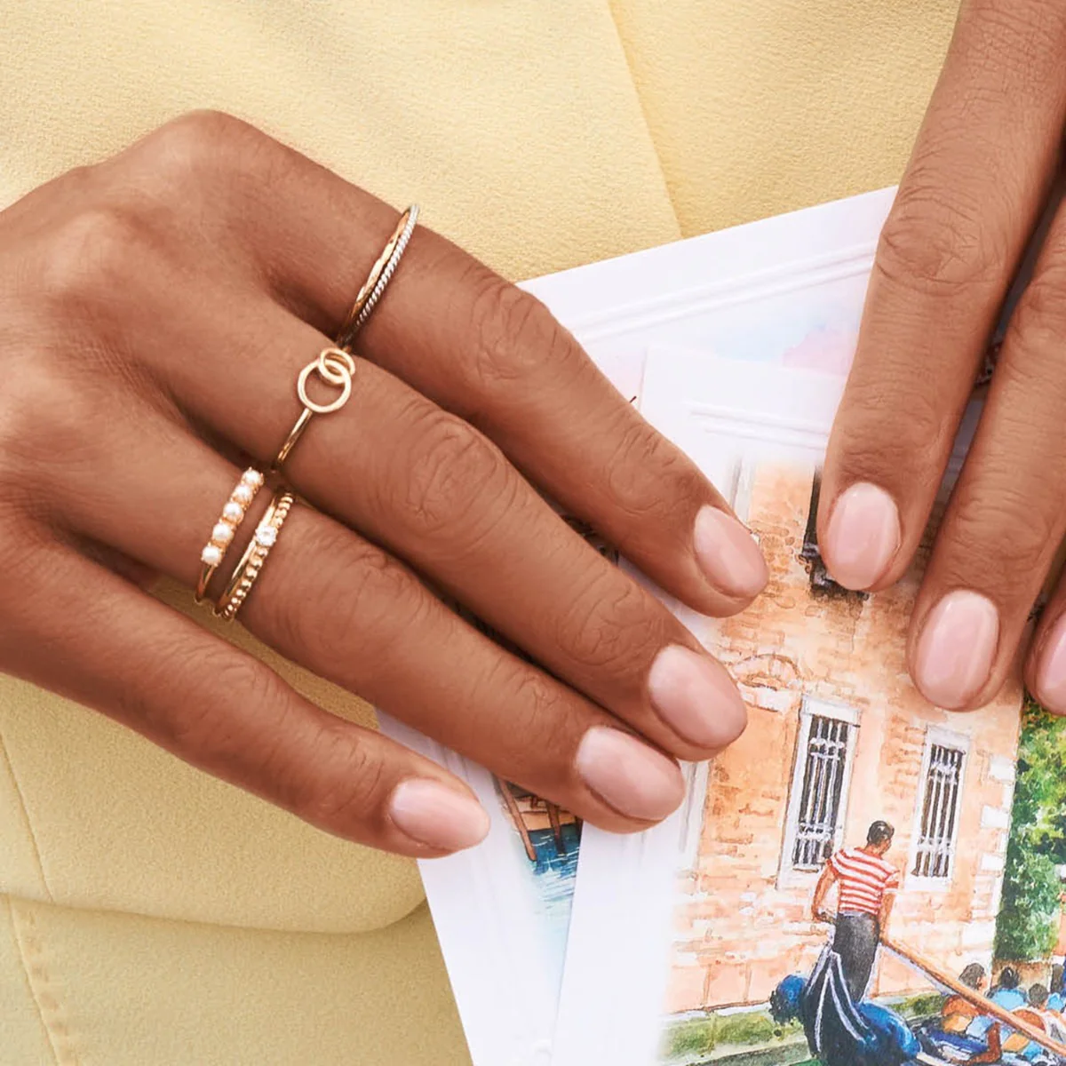 Jackie Gold Gondola 14 Karat Gold Ring JKR24.445-52 - Image 2