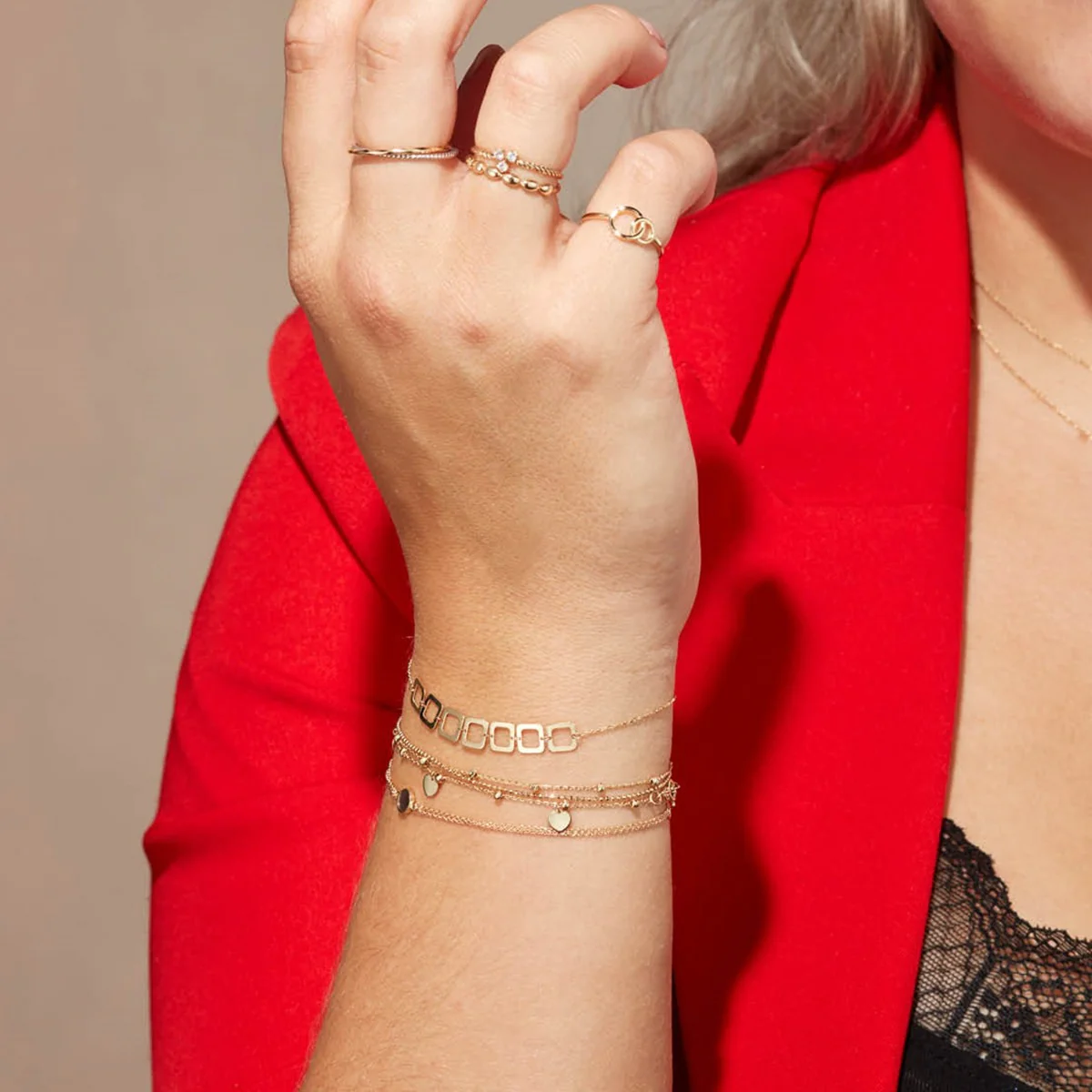 Jackie Gold Gondola 14 Karat Gold Ring JKR24.445-52 - Image 3