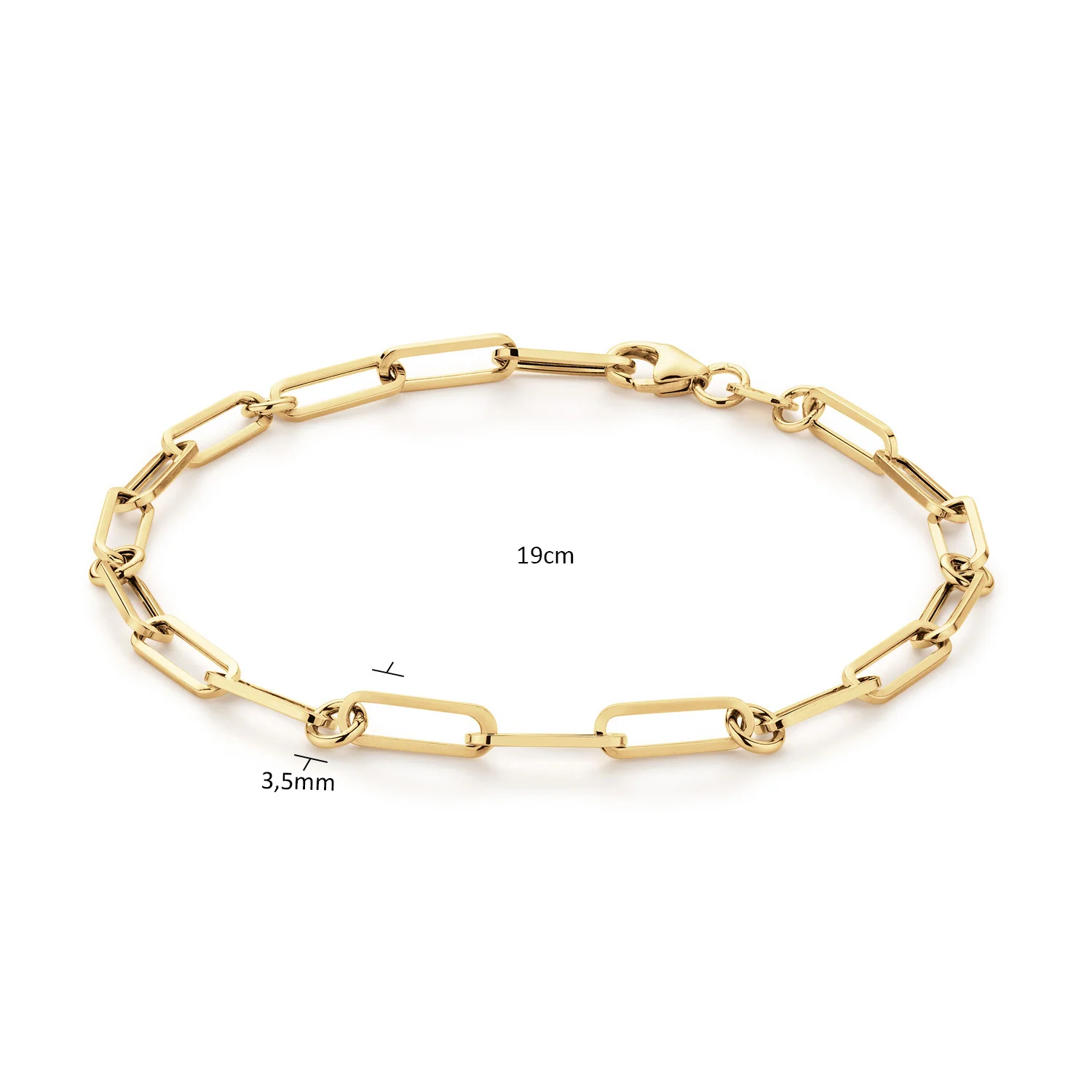 Jackie Gold Pirouette Boxlink 14 Karat Gold Bracelet 585 JKB25.503 - Image 3