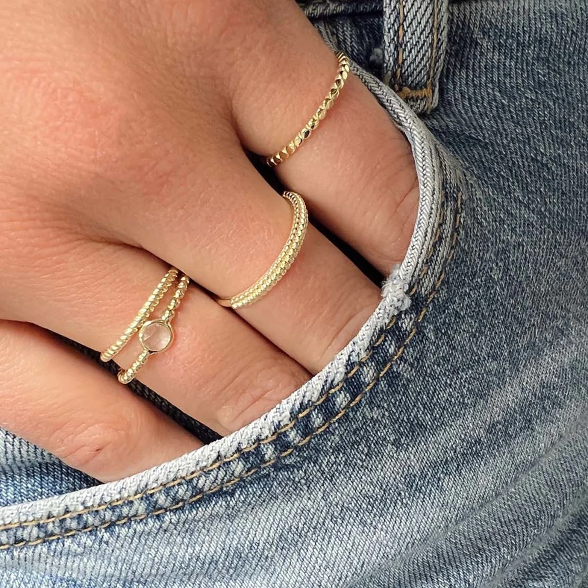 Jackie Gold 14 karat gold Ring JKR22.223.52 - Image 2