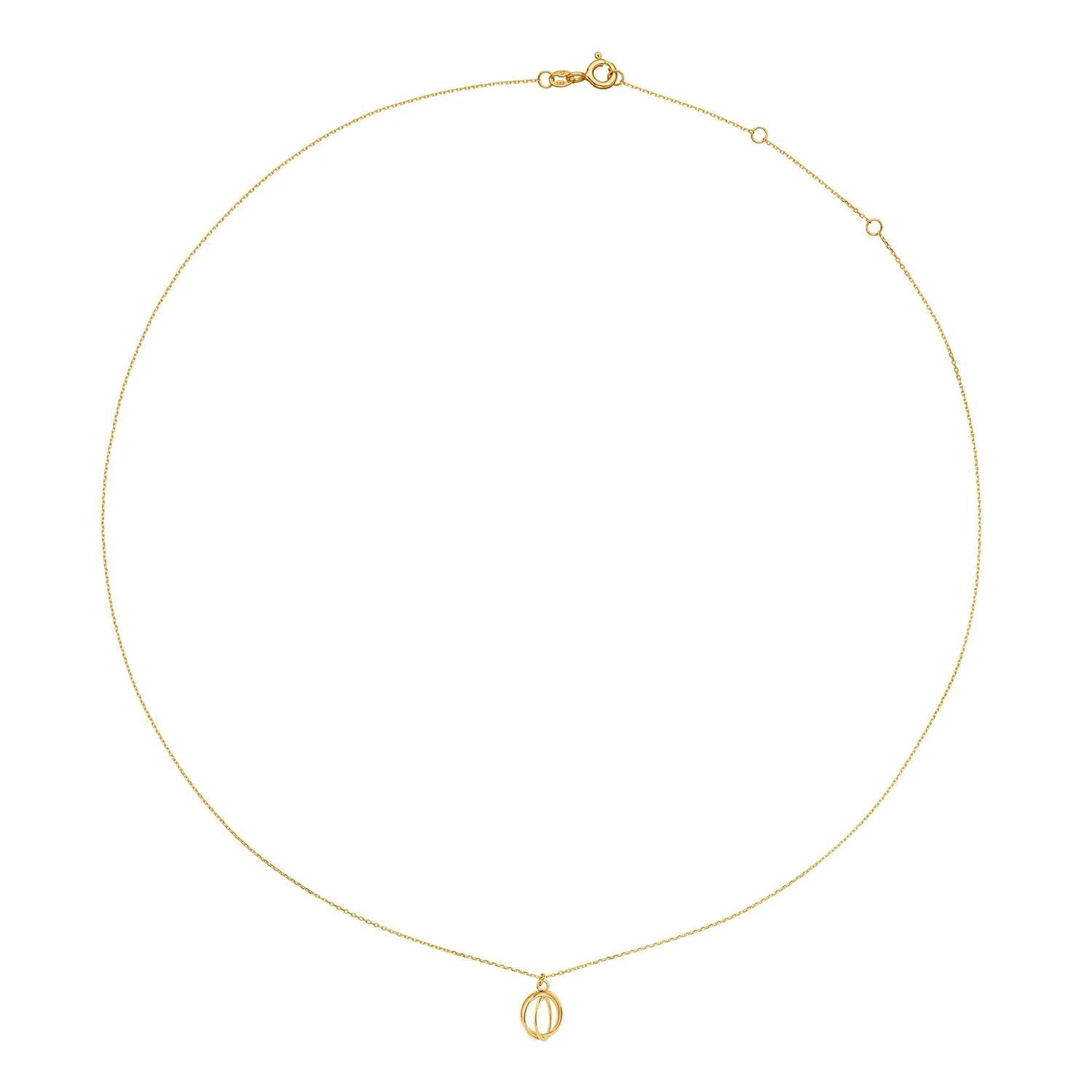 Jackie Gold Spindle 14 Karat Gold Necklace JKN25.551 - Image 3