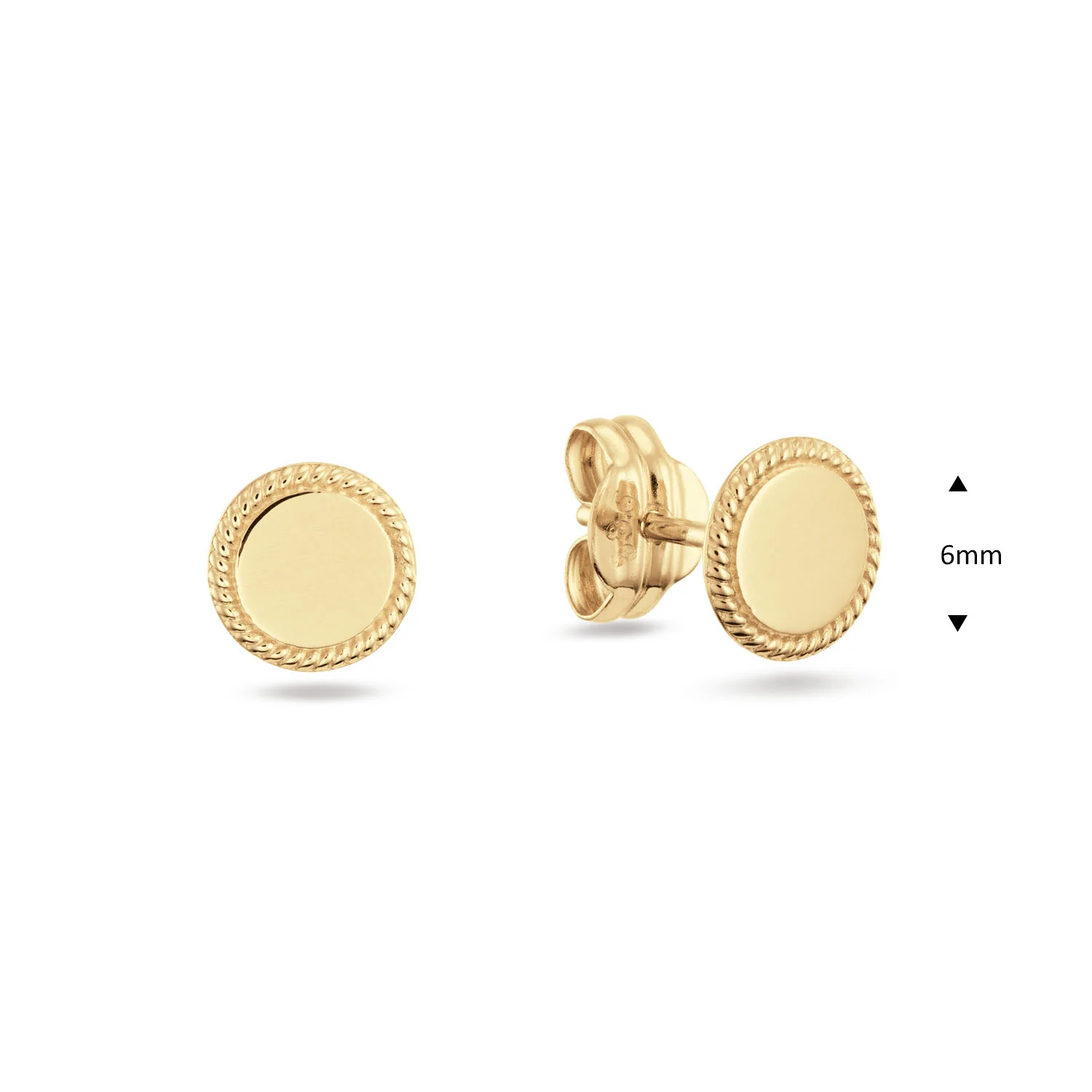 Jackie Gold Tournesol 14 Karat Gold Ear Studs 585 JKE25.519 - Image 2