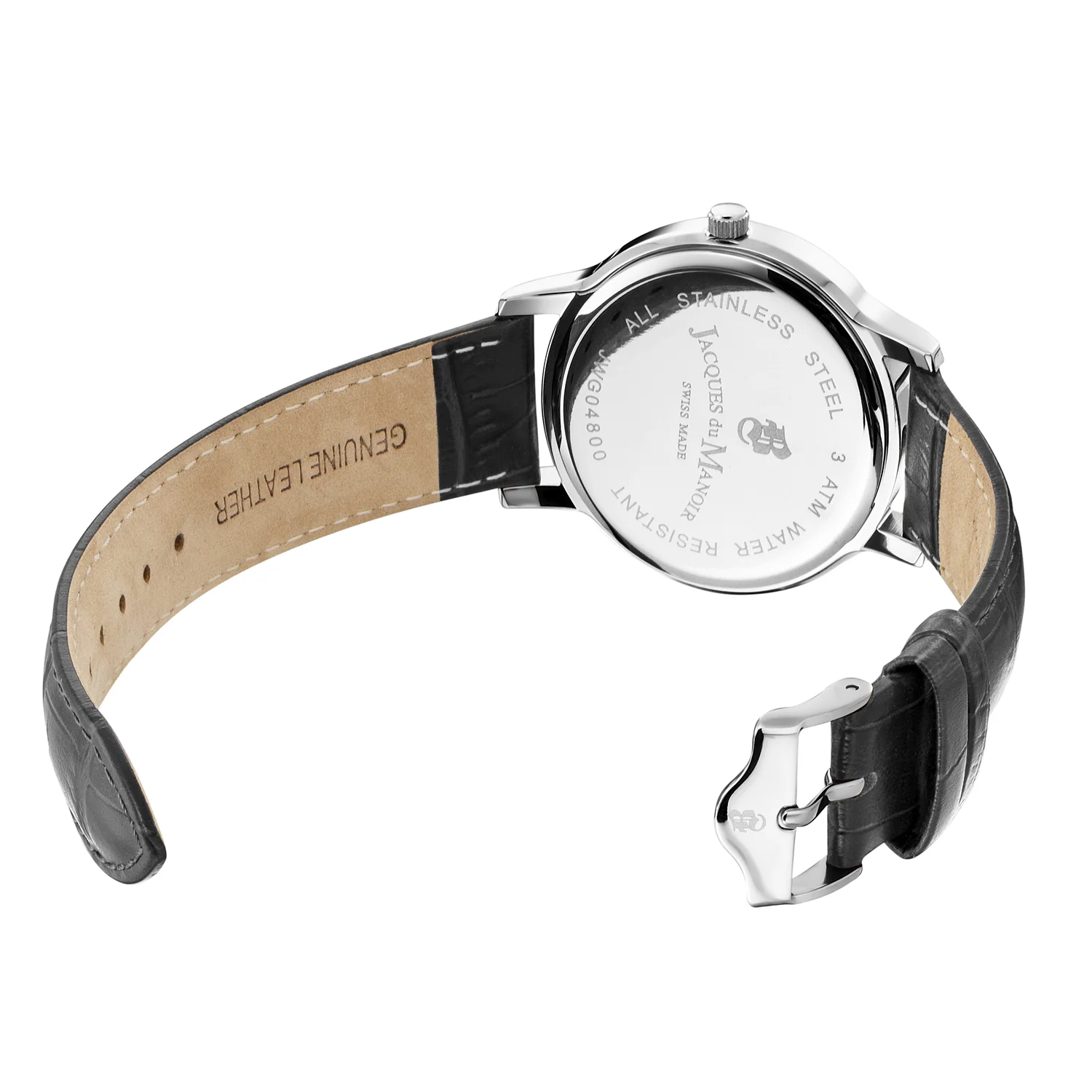 Jacques Du Manoir Genesis Gents Silver Pattern Men's Watch JWG04801 - Image 3