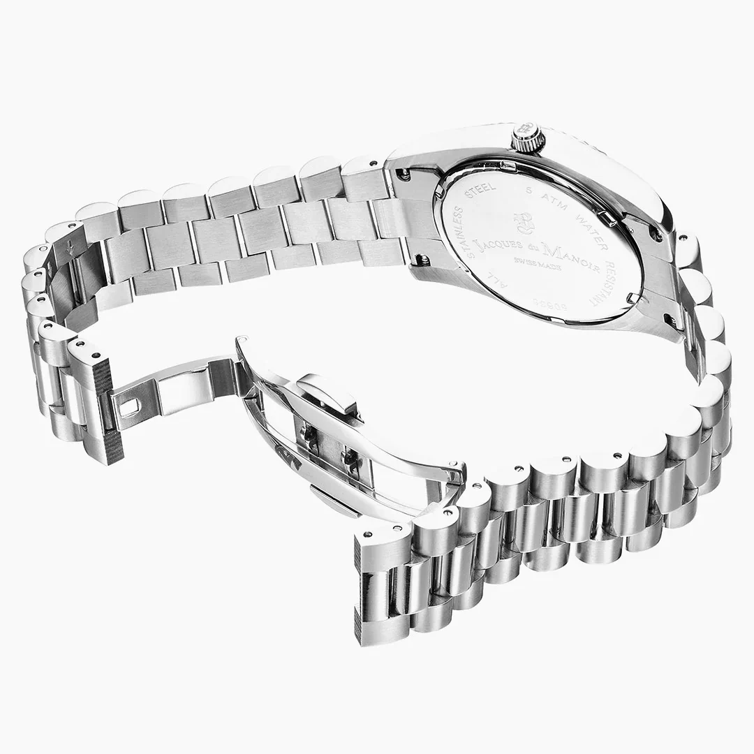 Jacques du Manoir Inspiration Business Silver Watch JWN01702 - Image 4