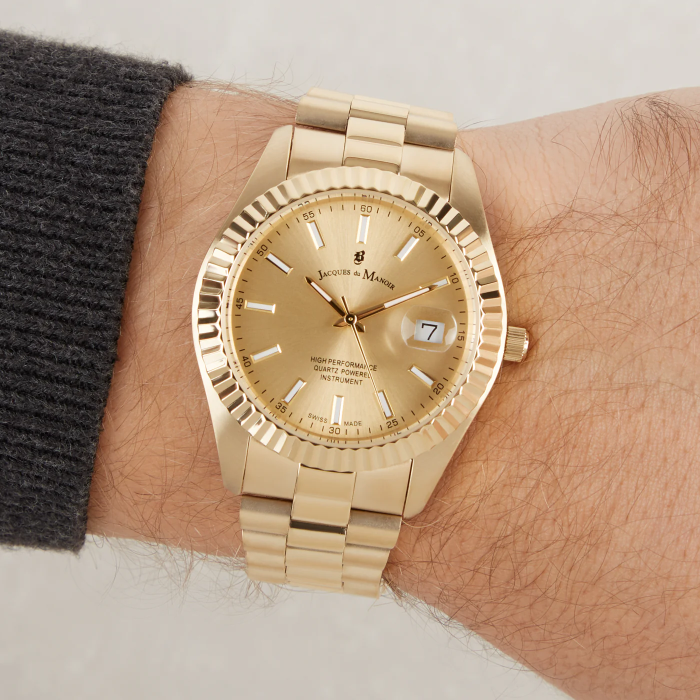 Jacques du Manoir Inspiration Gold Watch JWG03002 - Image 2