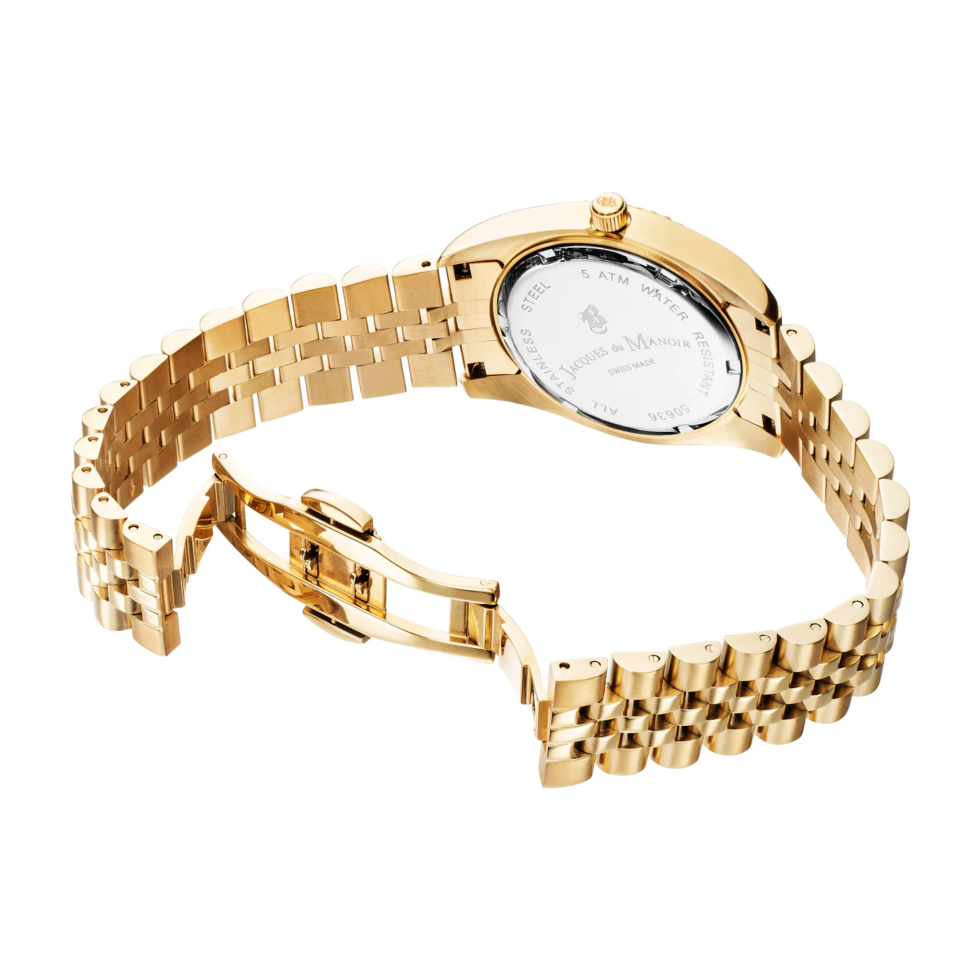 Jacques du Manoir Inspiration Gold Watch NRO.11 - Image 4