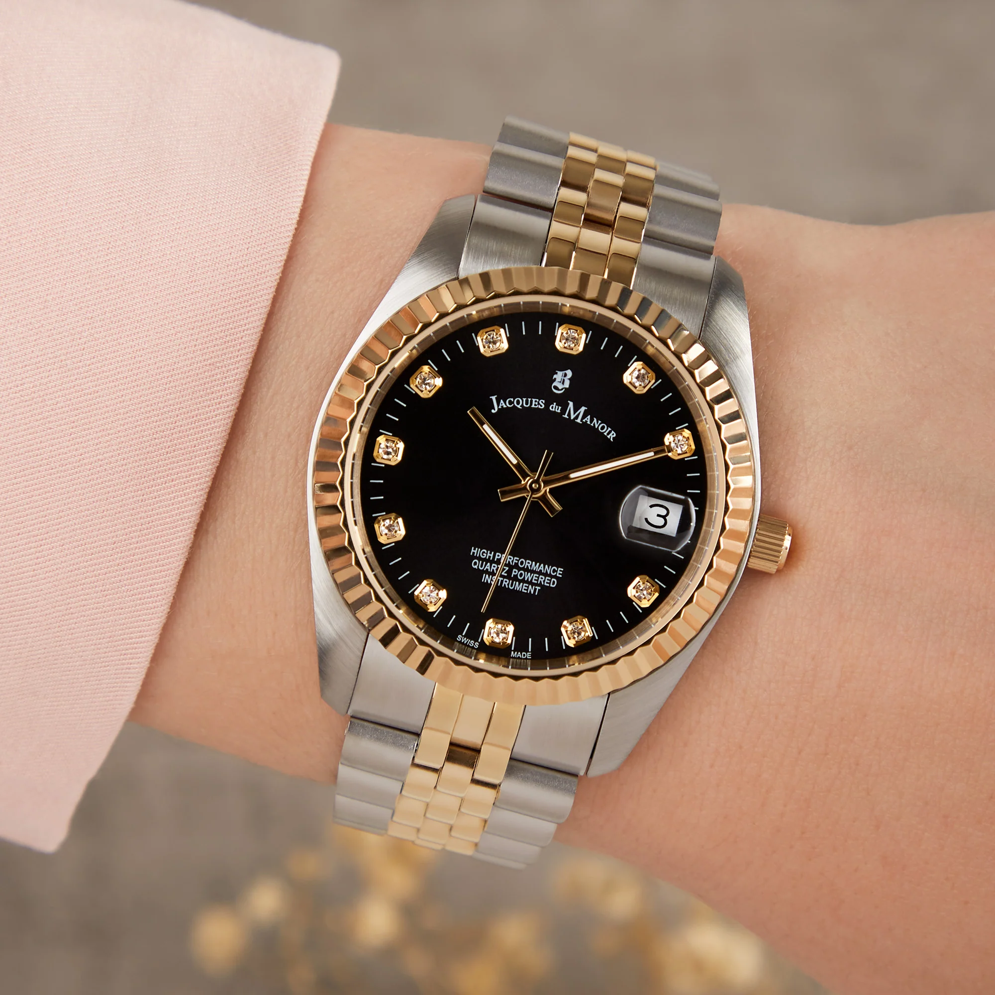 Jacques du Manoir Inspiration Gold Watch NRO.19 - Image 2