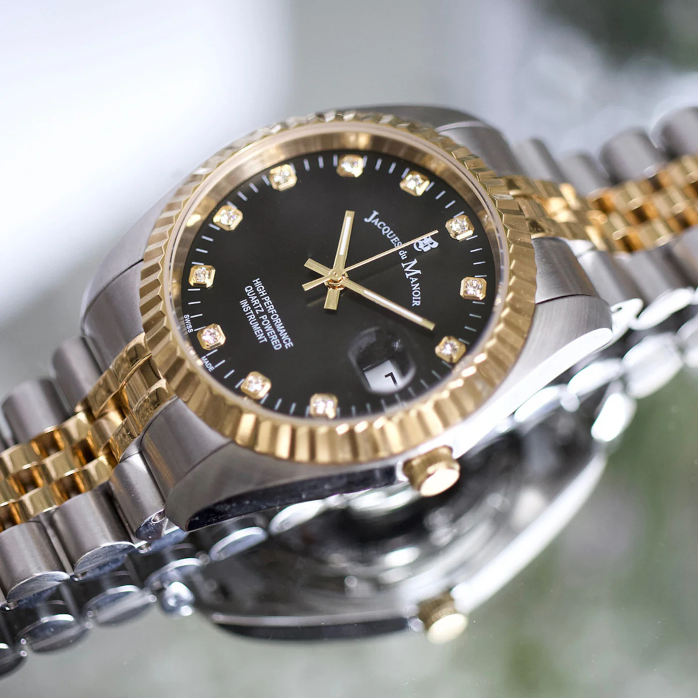 Jacques du Manoir Inspiration Gold Watch NRO.19 - Image 4