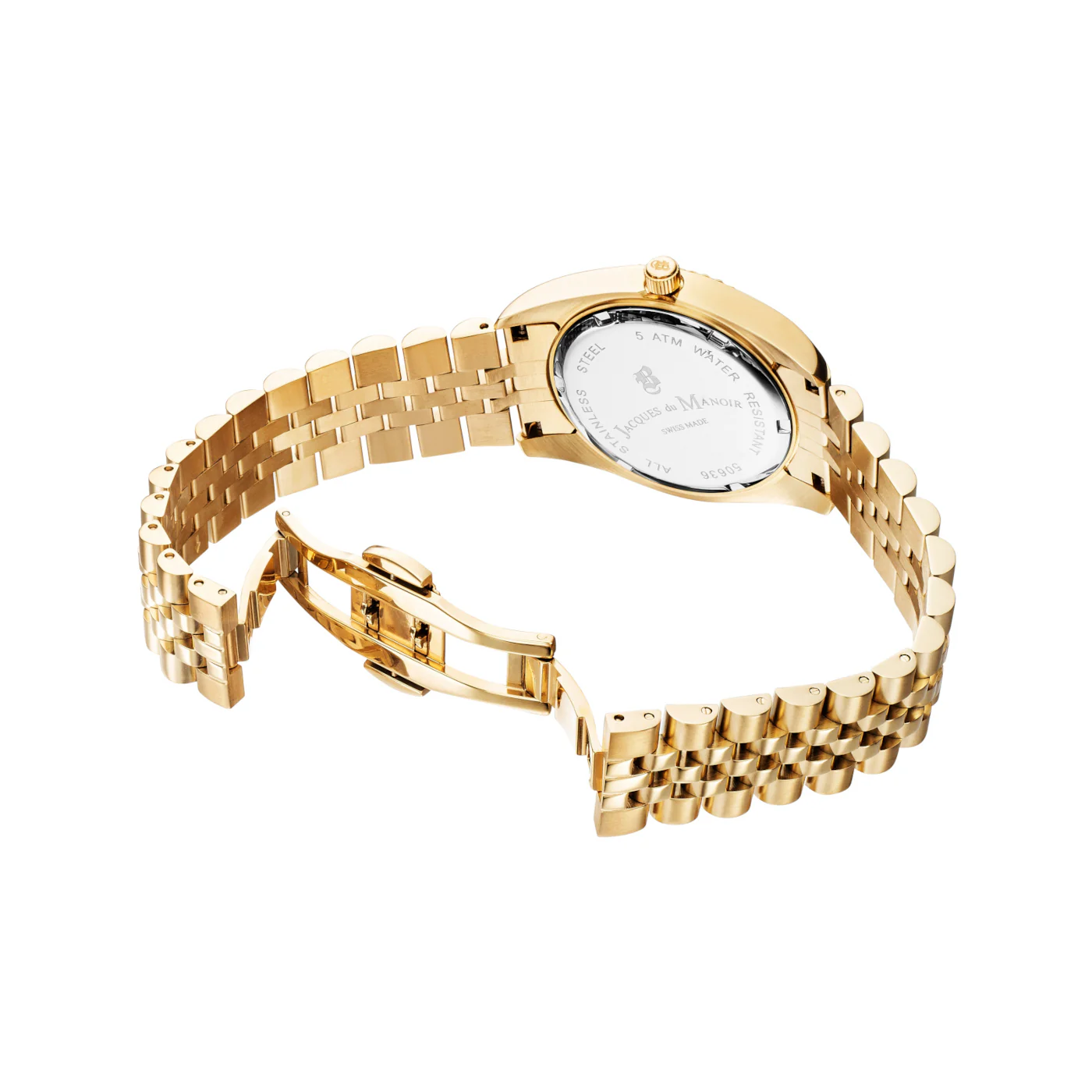 Jacques du Manoir Inspiration Gold Watch NRO.21 - Image 5