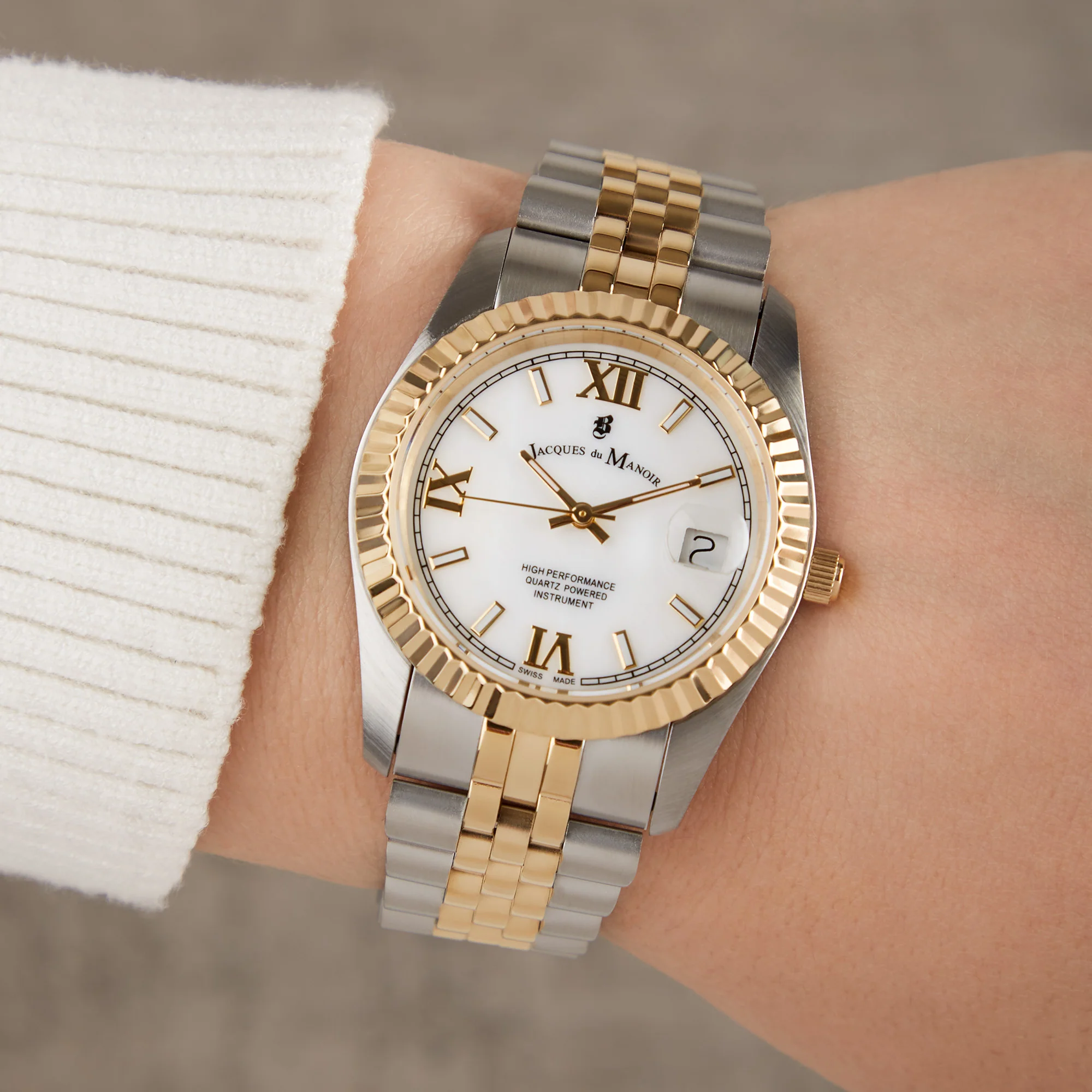 Jacques du Manoir Inspiration Prestige Gold Watch JWL01303 - Image 2
