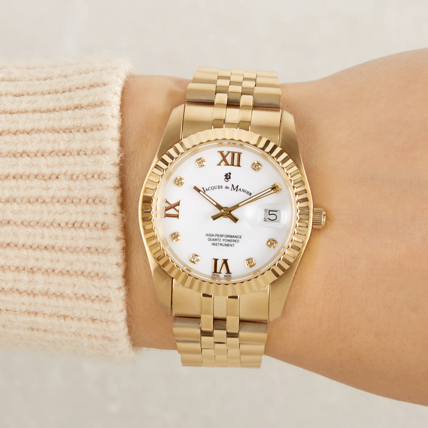 Jacques du Manoir Inspiration Prestige Gold Watch JWL01306 - Image 2